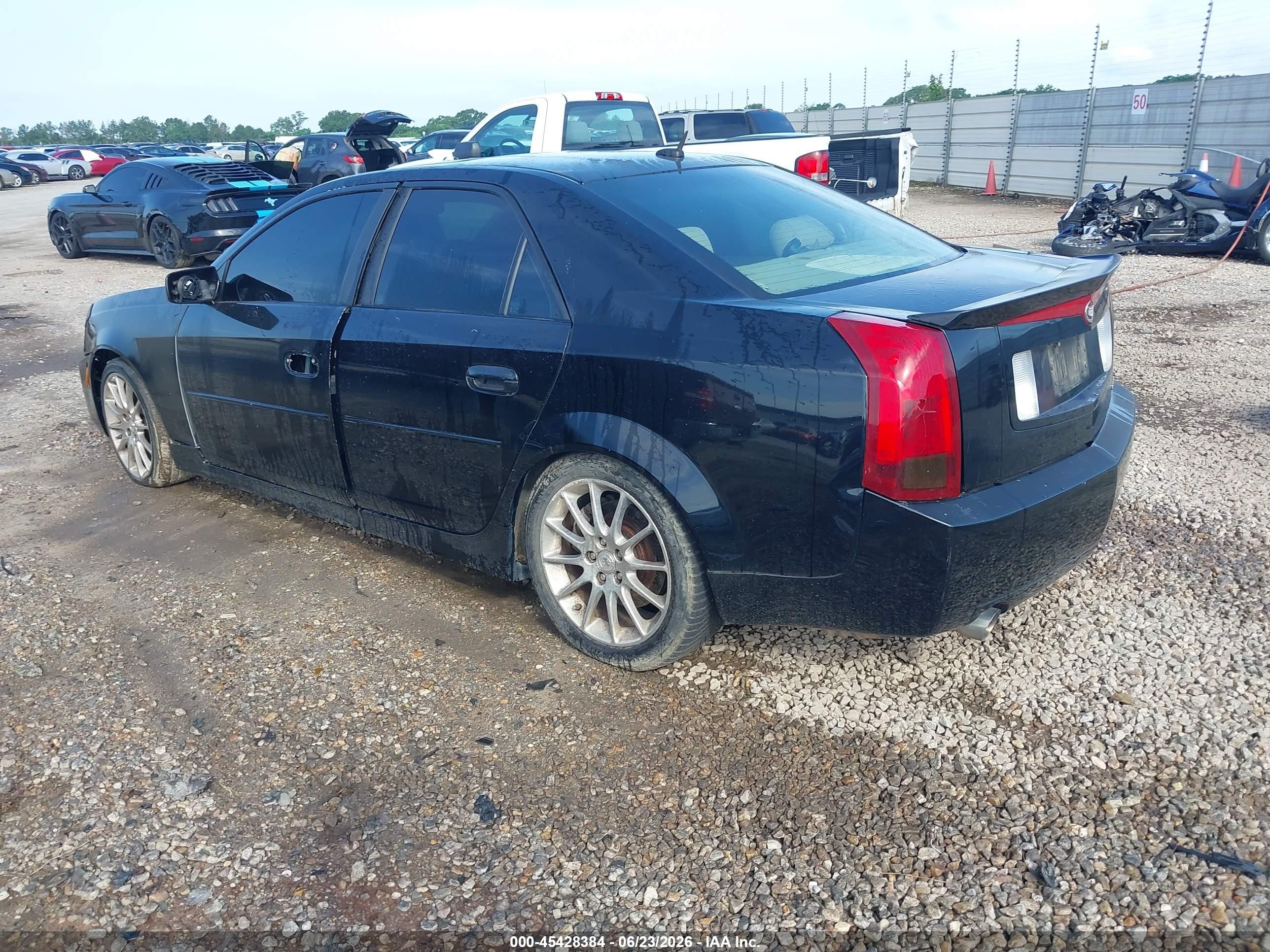 2007 Cadillac Cts Standard Black vin: 1G6DP577070121055