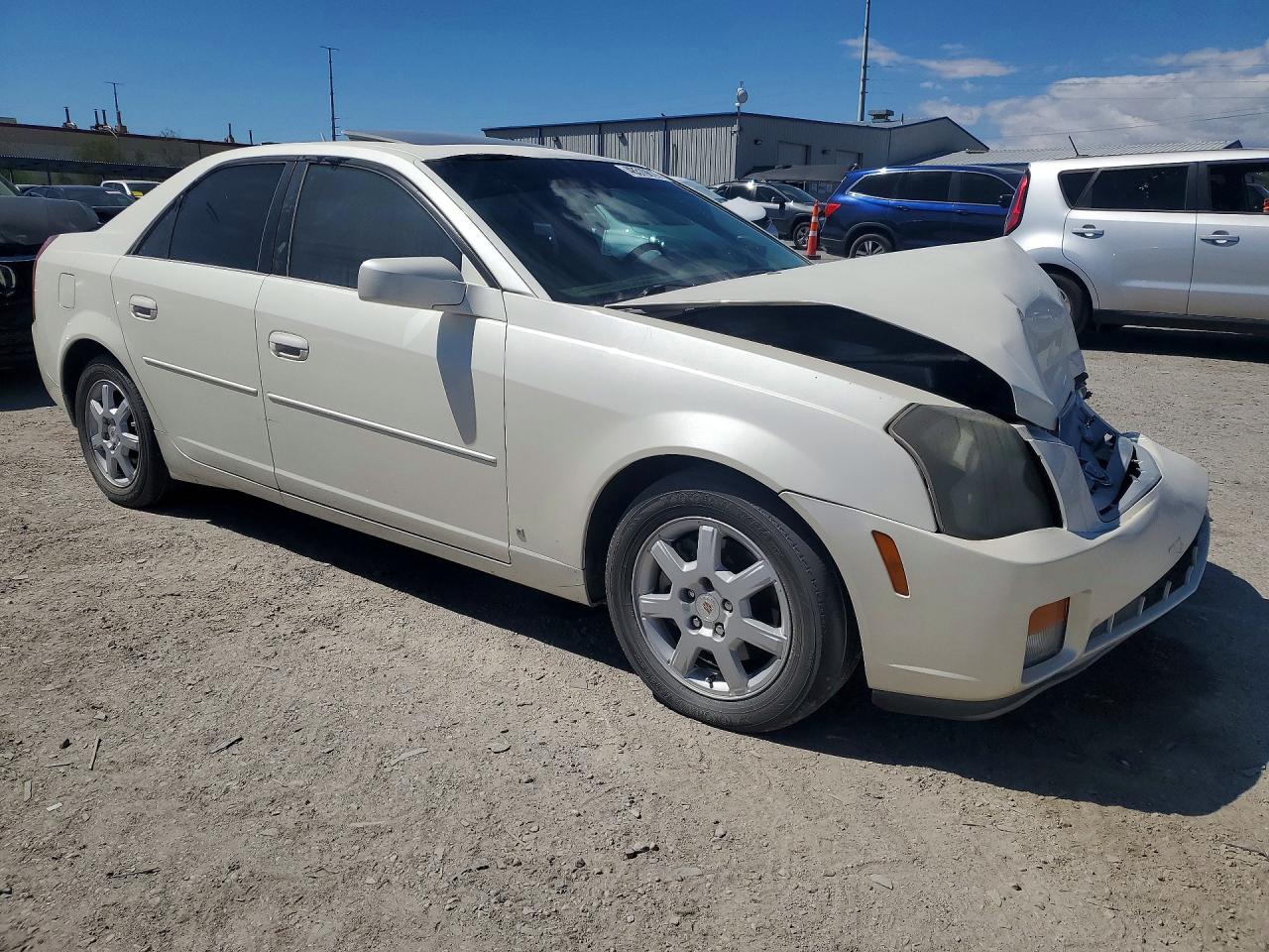 2007 Cadillac Cts Hi Feature V6 White vin: 1G6DP577070176704