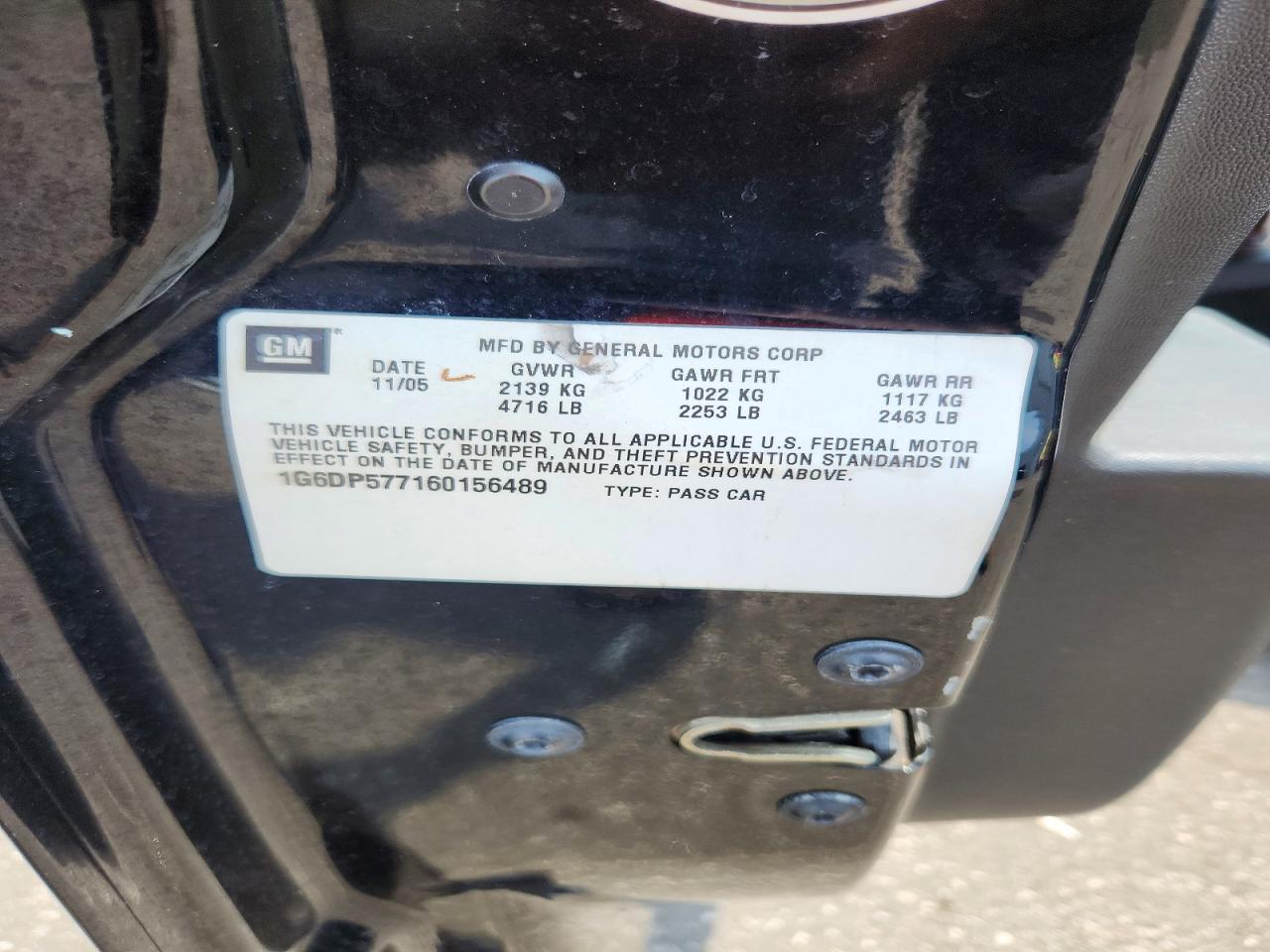 2006 Cadillac Cts Hi Feature V6 Black vin: 1G6DP577160156489