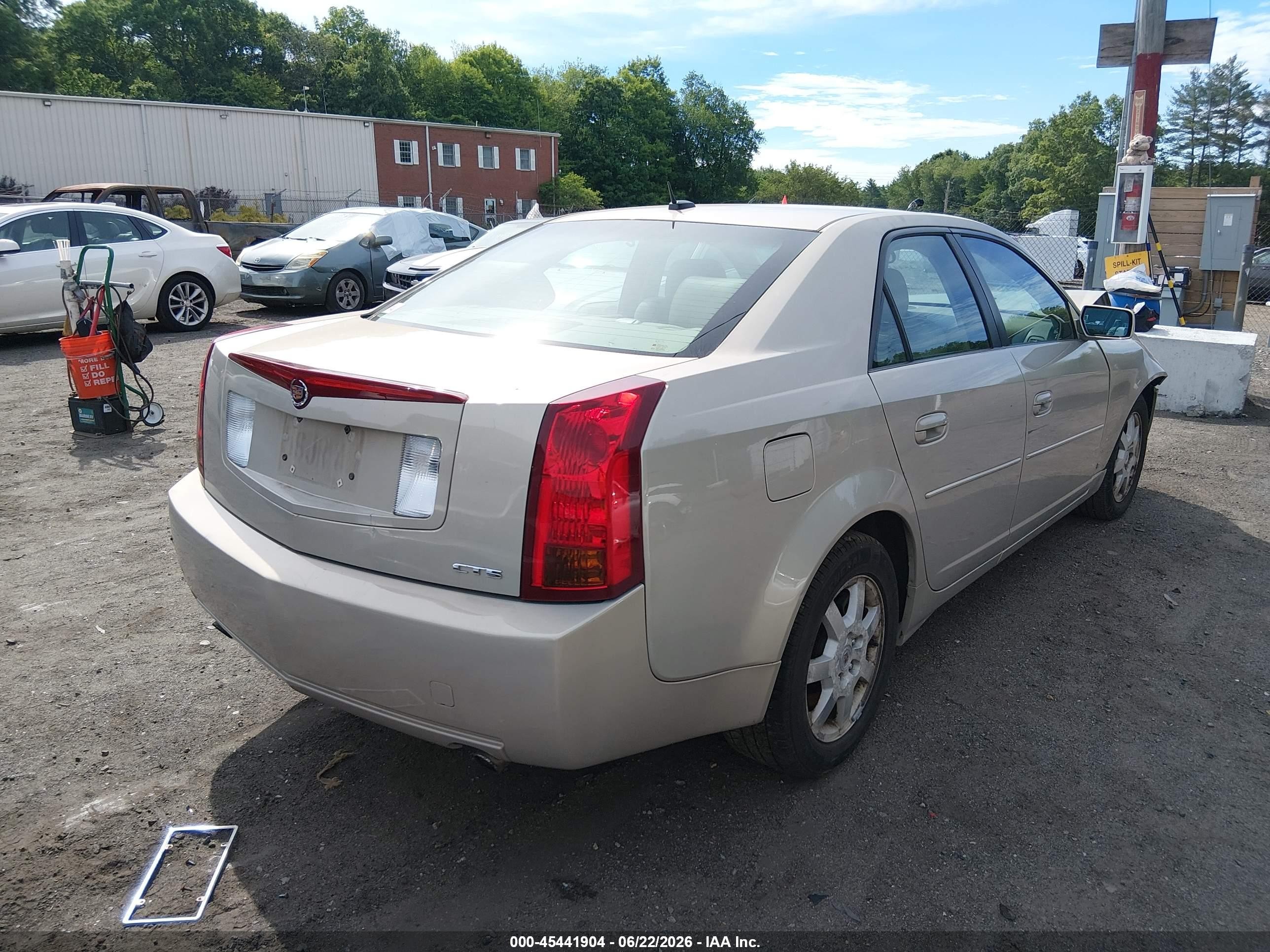 2007 Cadillac Cts Base W/1sb Gold vin: 1G6DP577170194113