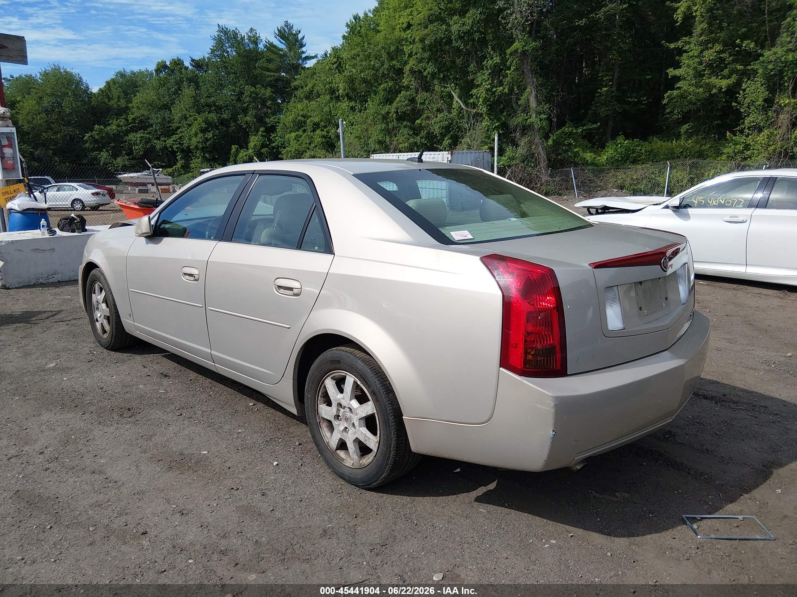 2007 Cadillac Cts Base W/1sb Gold vin: 1G6DP577170194113