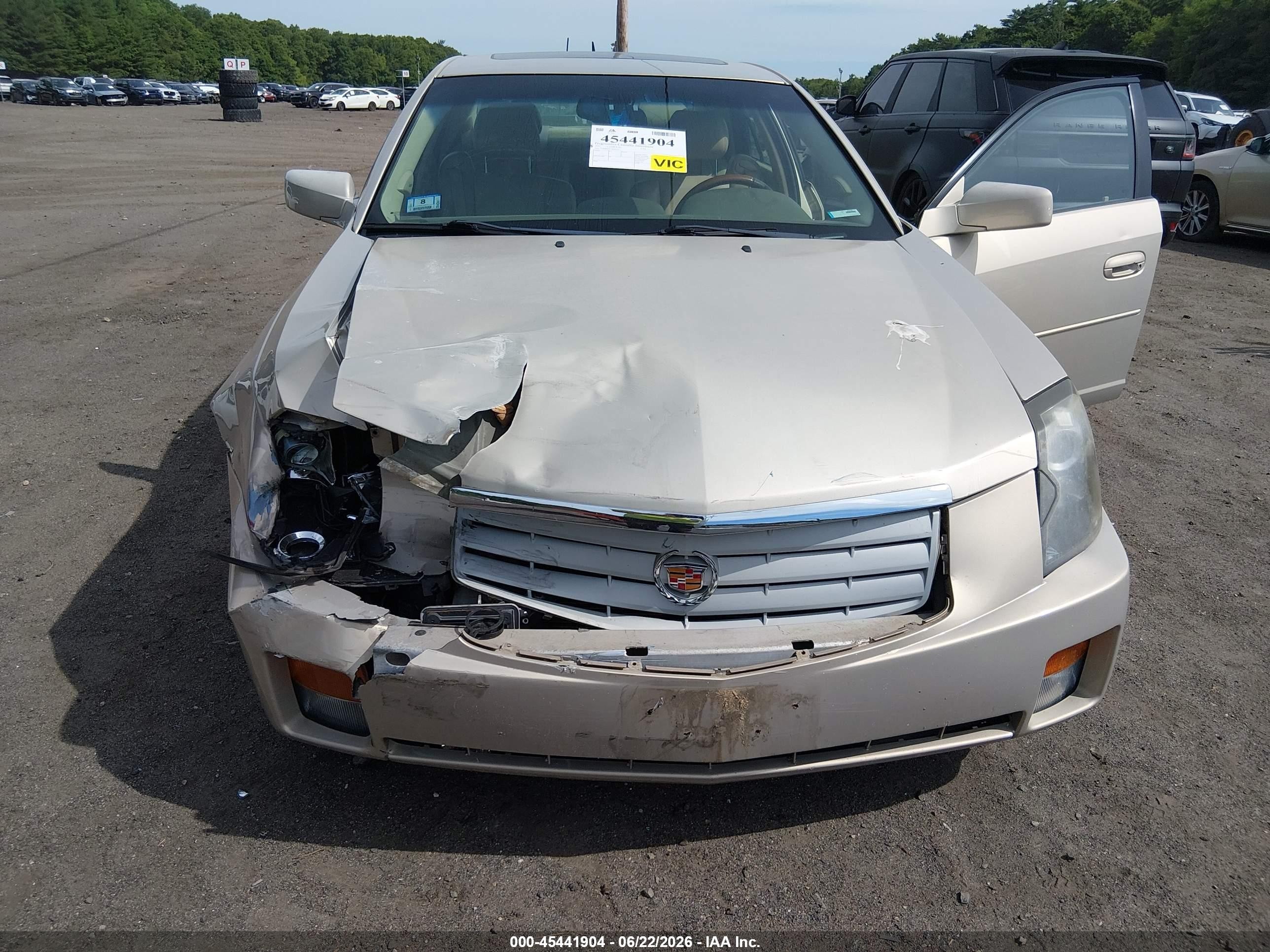 2007 Cadillac Cts Base W/1sb Gold vin: 1G6DP577170194113