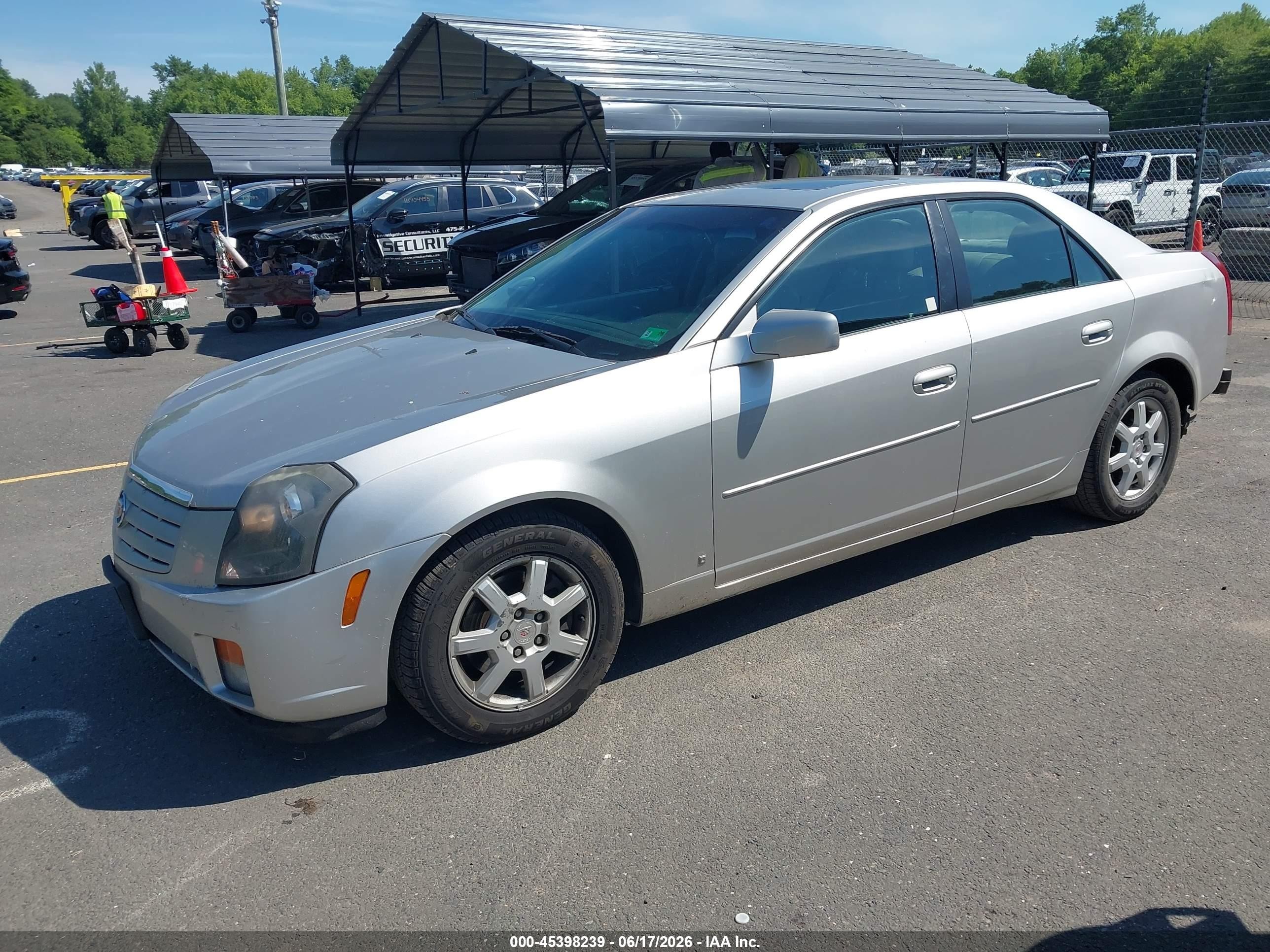 2007 Cadillac Cts Standard Silver vin: 1G6DP577170194483