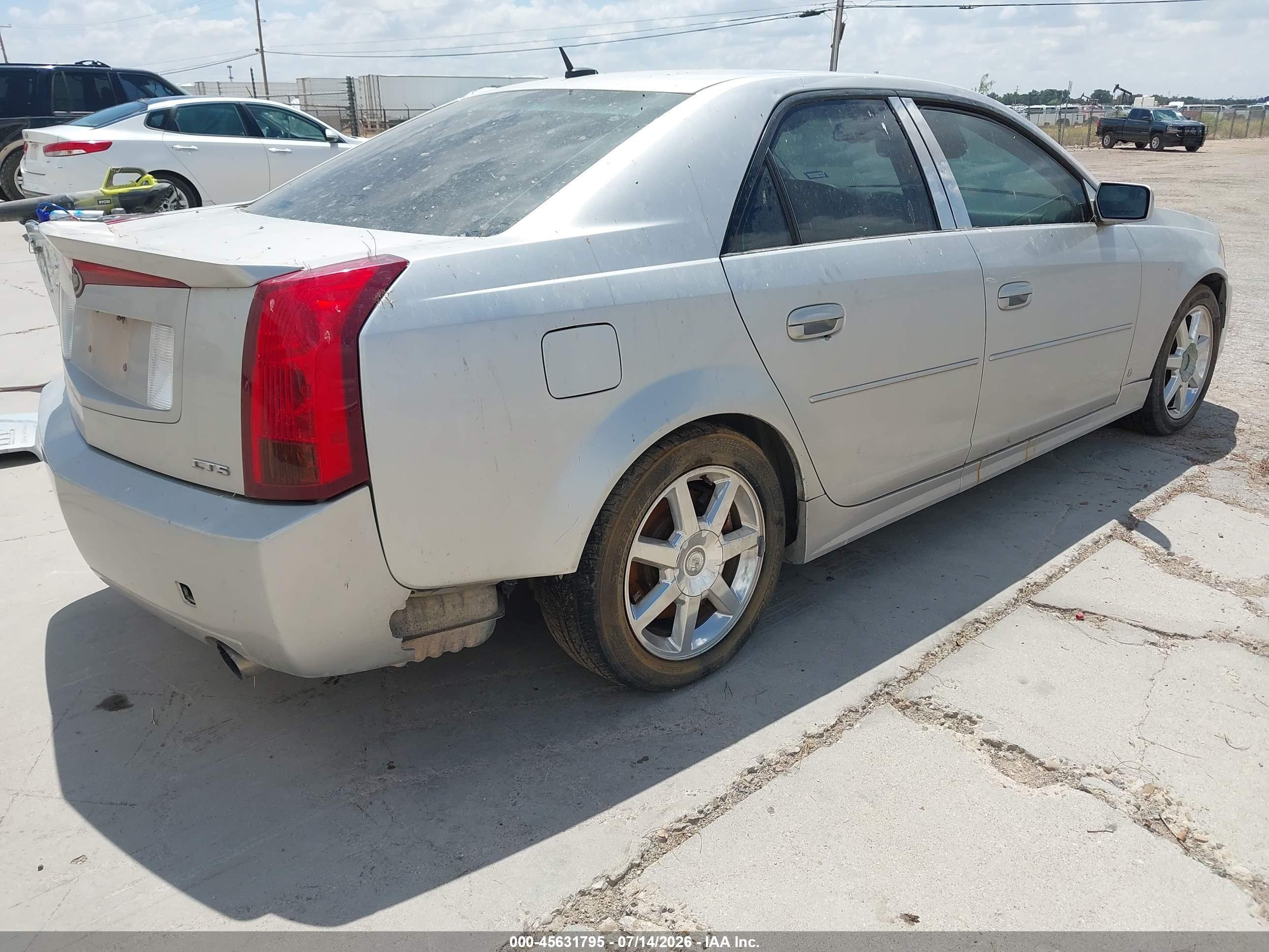 2006 Cadillac Cts Base W/1sb Silver vin: 1G6DP577260178131