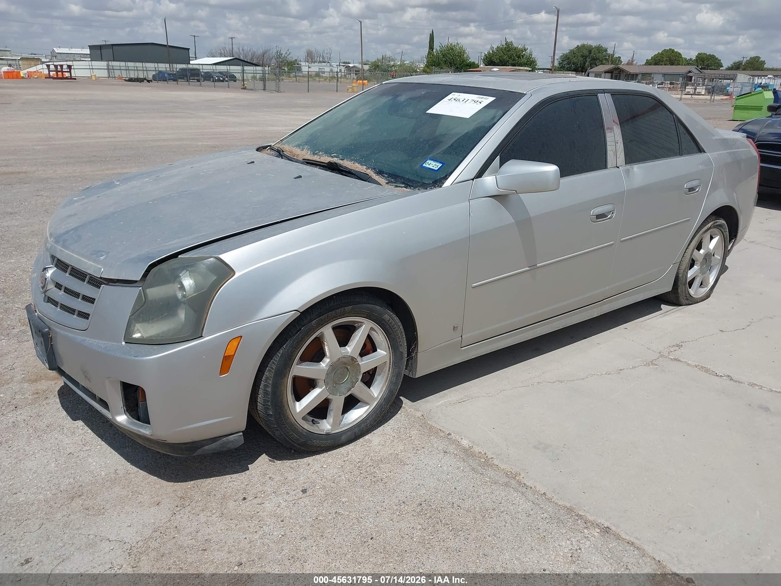 2006 Cadillac Cts Base W/1sb Silver vin: 1G6DP577260178131