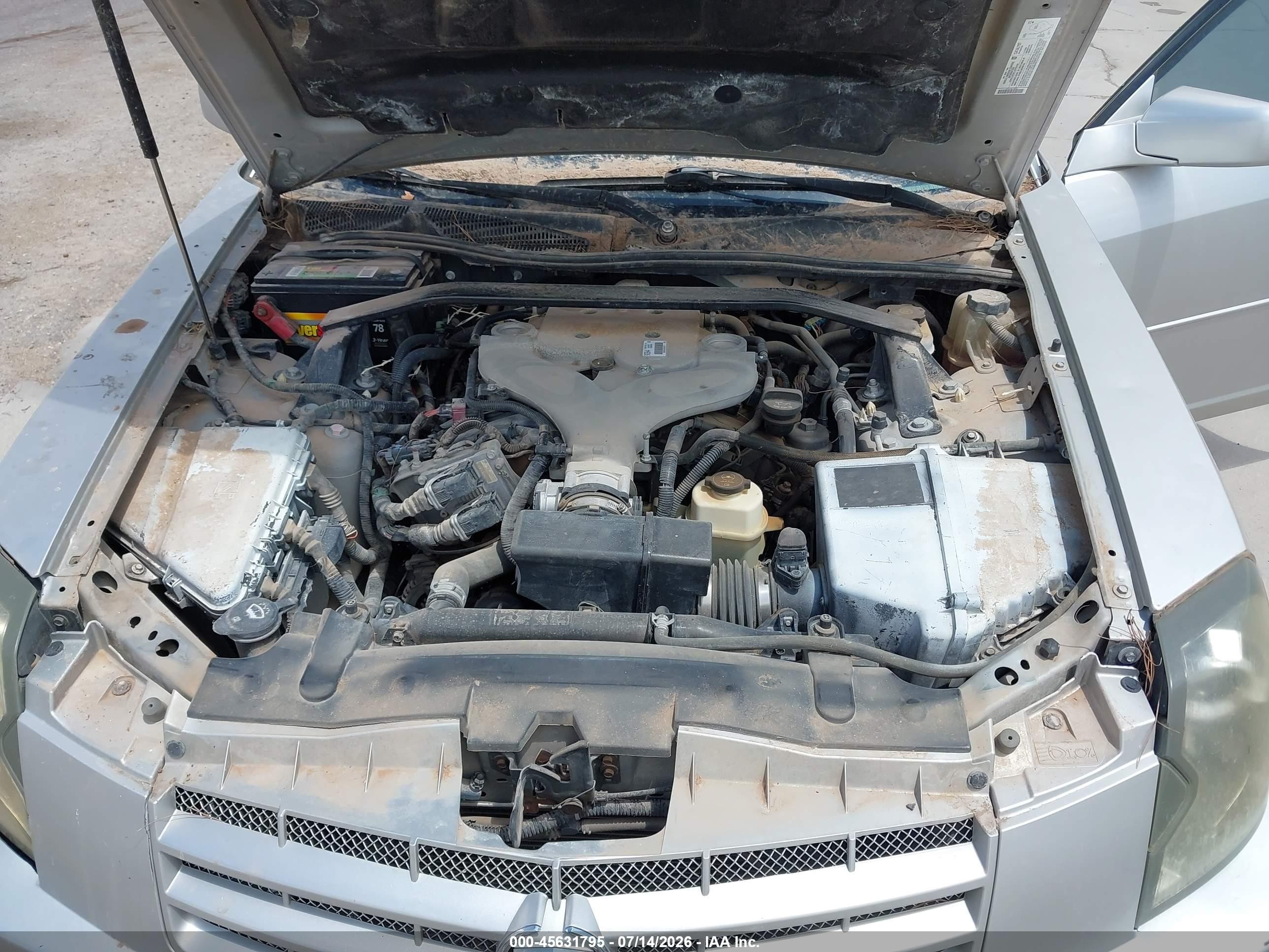2006 Cadillac Cts Base W/1sb Silver vin: 1G6DP577260178131
