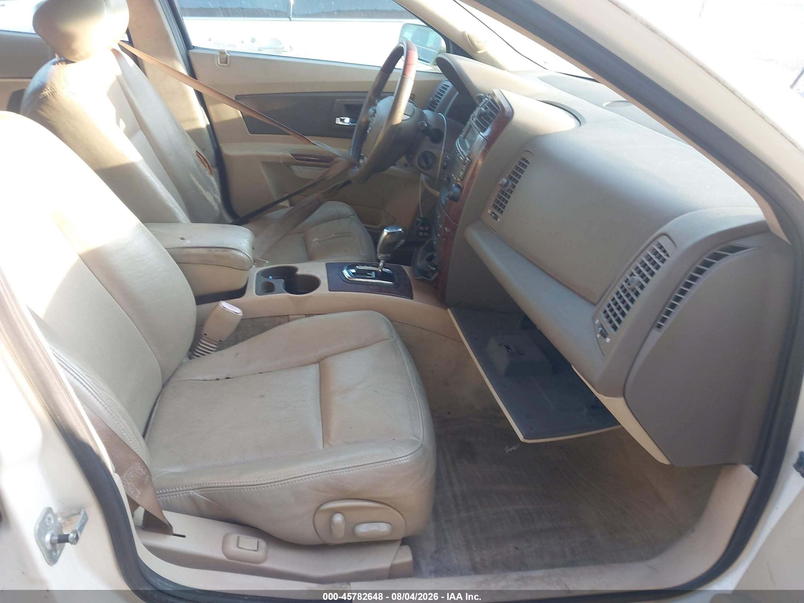 2007 Cadillac Cts Base W/1sb White vin: 1G6DP577270101860