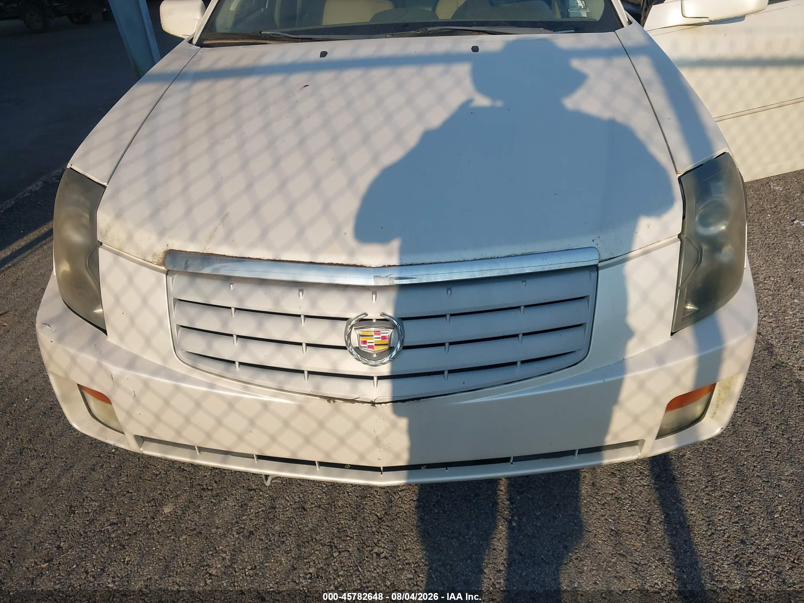 2007 Cadillac Cts Base W/1sb White vin: 1G6DP577270101860