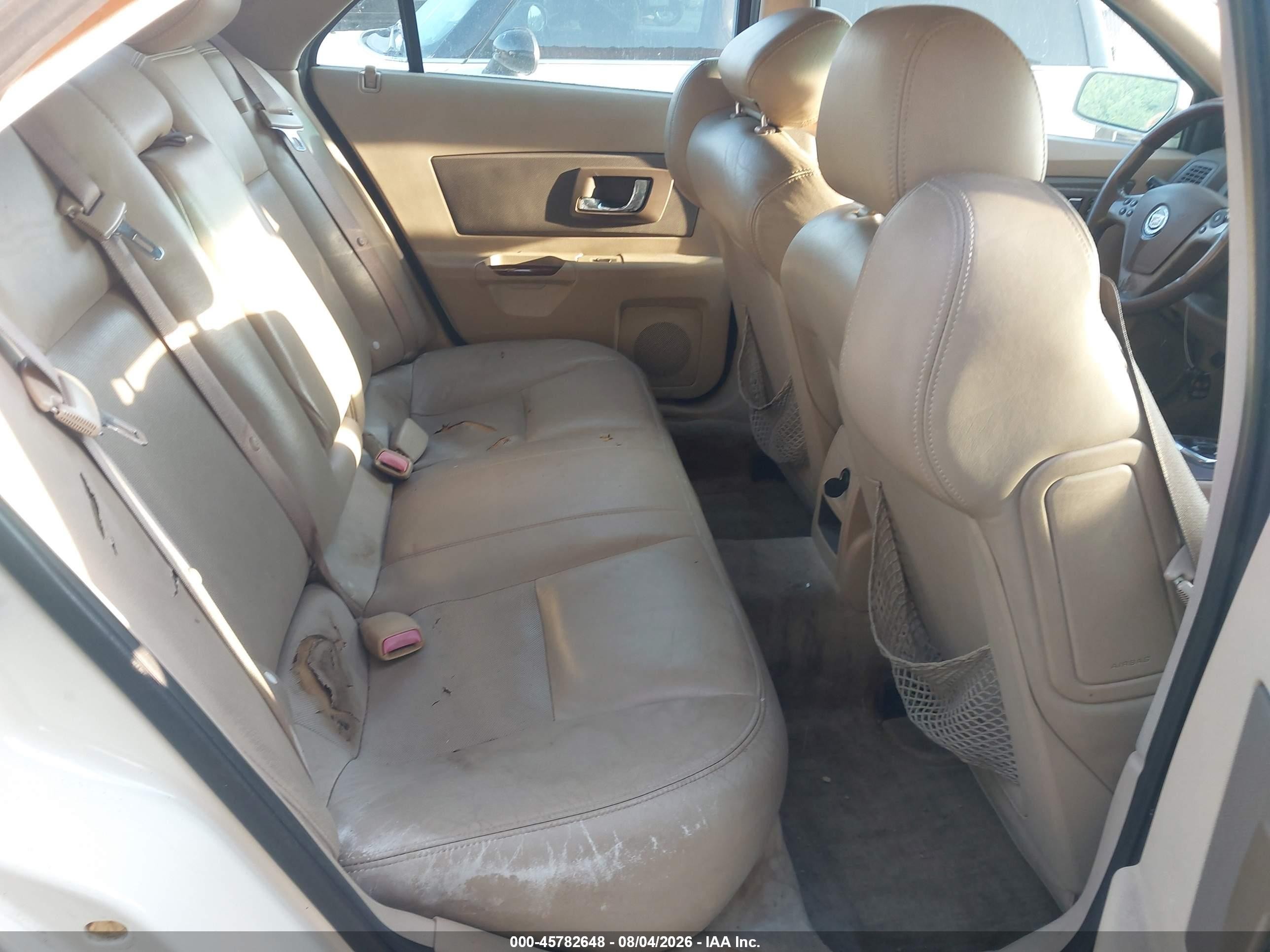 2007 Cadillac Cts Base W/1sb White vin: 1G6DP577270101860