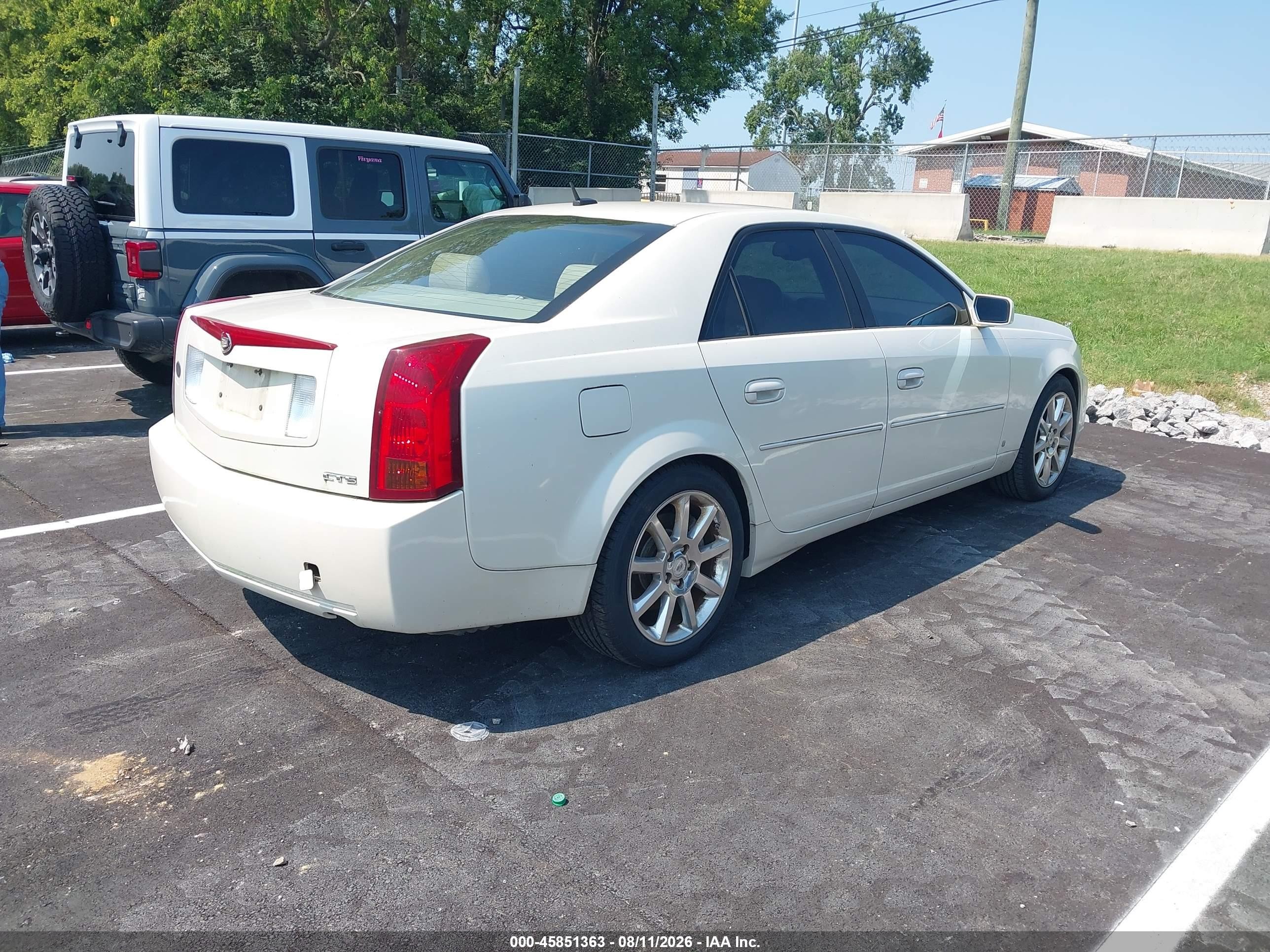 2007 Cadillac Cts Hi Feature V6 White vin: 1G6DP577370102094