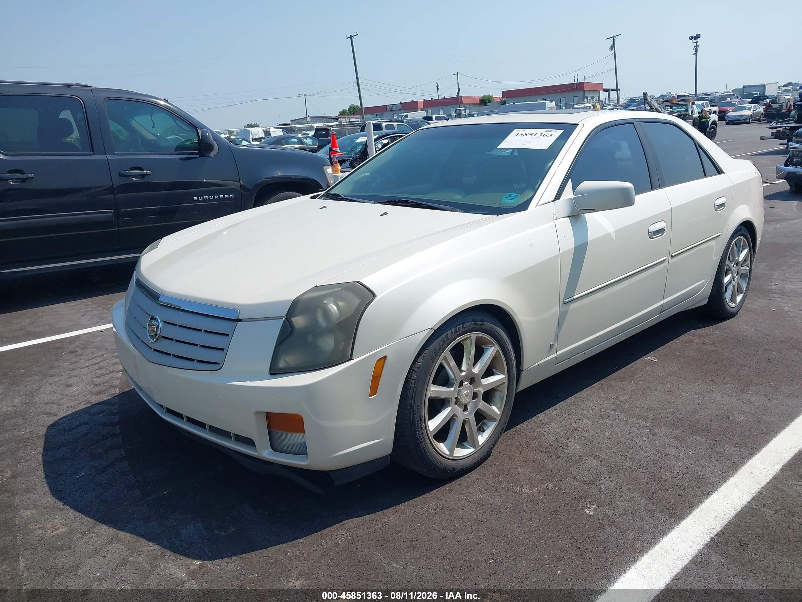 2007 Cadillac Cts Hi Feature V6 White vin: 1G6DP577370102094