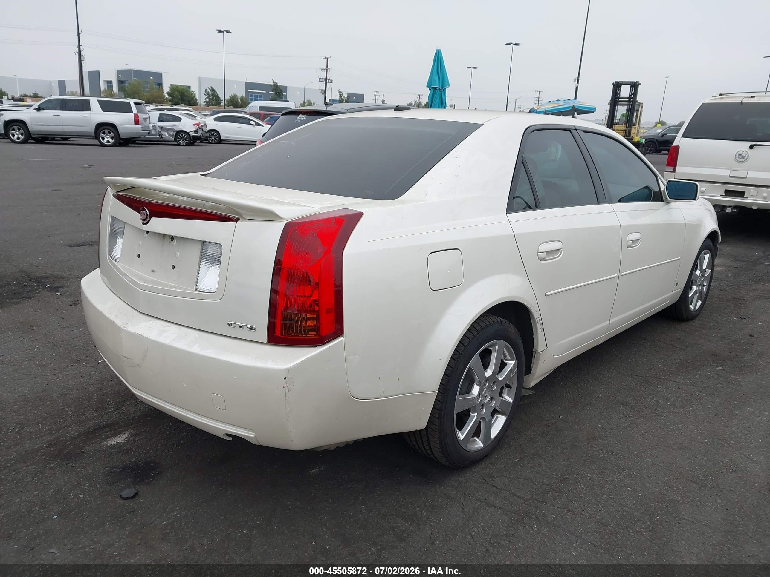 2007 Cadillac Cts Base W/1sb Кремовый vin: 1G6DP577370144703