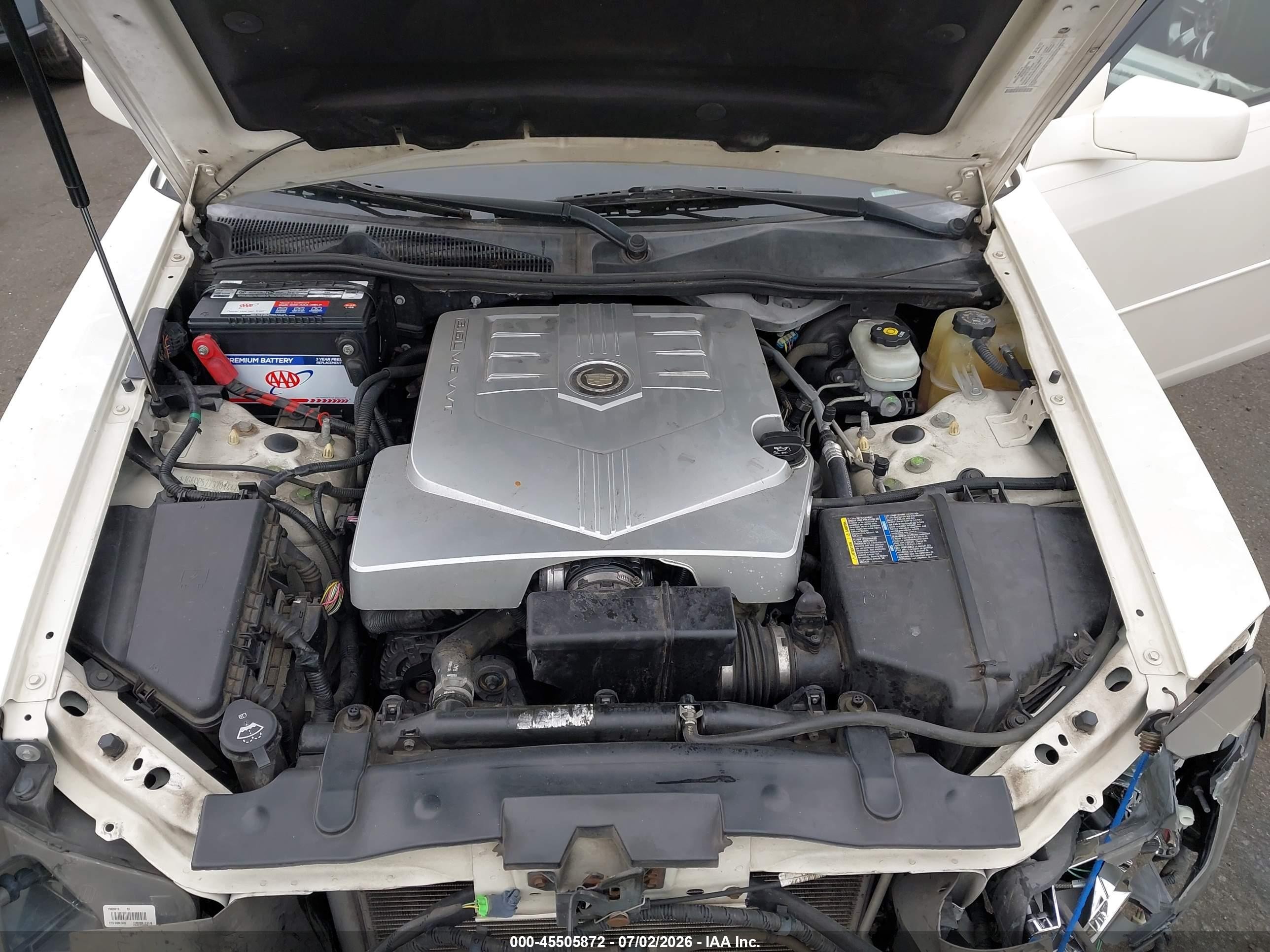 2007 Cadillac Cts Base W/1sb Кремовый vin: 1G6DP577370144703