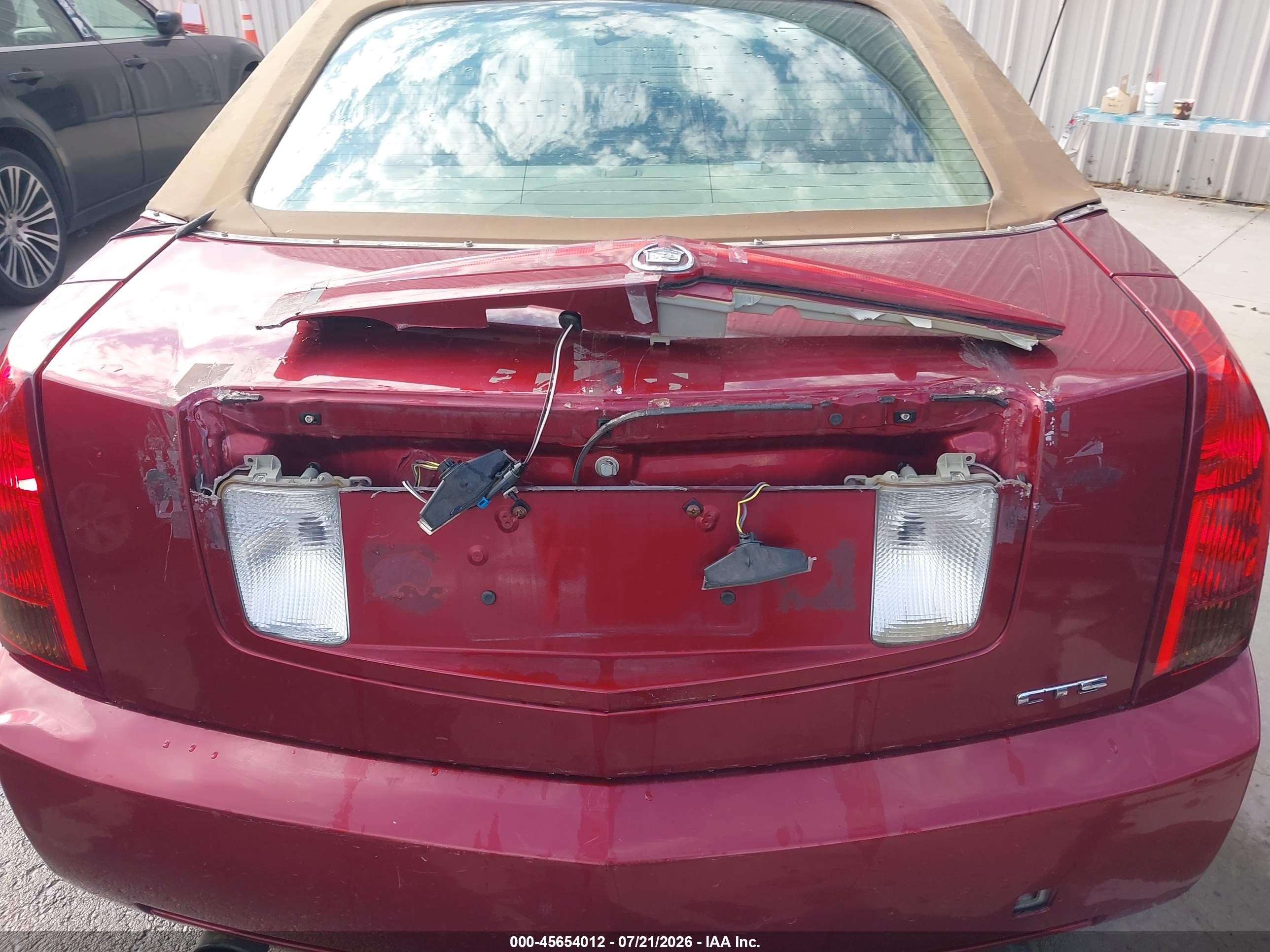 2006 Cadillac Cts Base W/1sb Red vin: 1G6DP577560160058