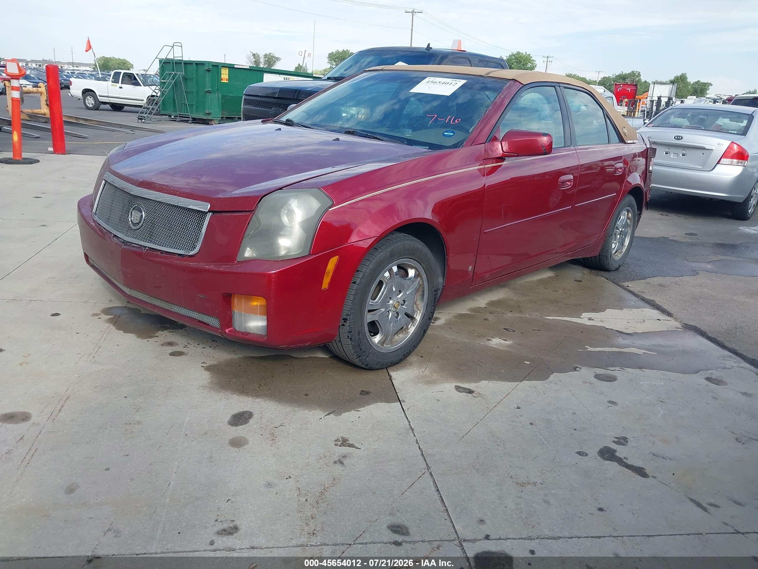 2006 Cadillac Cts Base W/1sb Red vin: 1G6DP577560160058