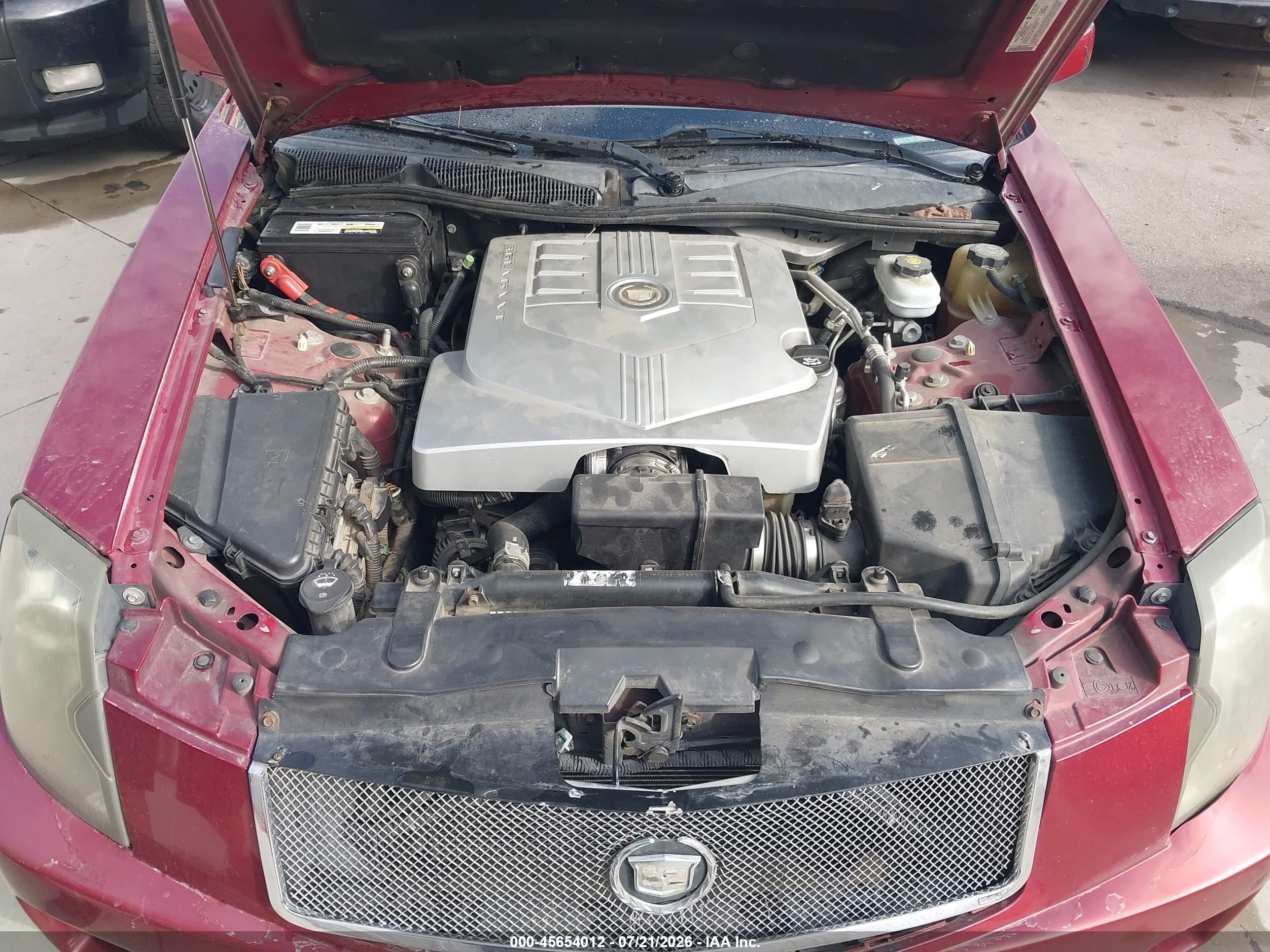 2006 Cadillac Cts Base W/1sb Red vin: 1G6DP577560160058