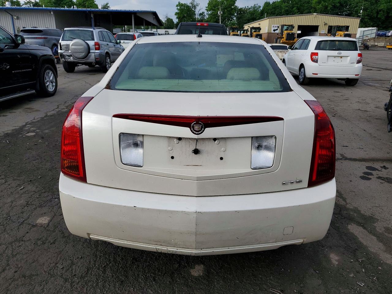 2006 Cadillac Cts Hi Feature V6 White vin: 1G6DP577660124606