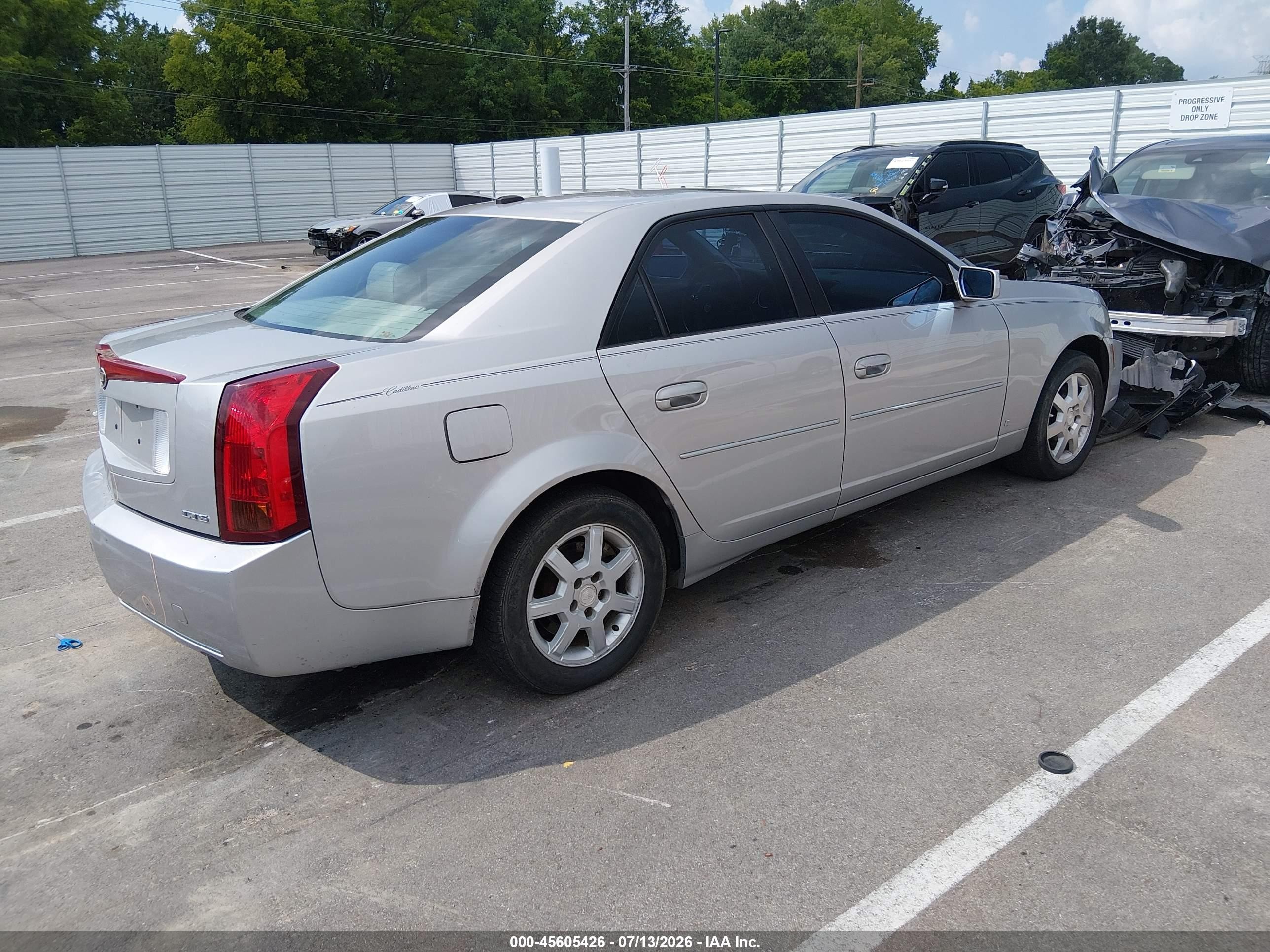 2006 Cadillac Cts Base W/1sb Gray vin: 1G6DP577660148260