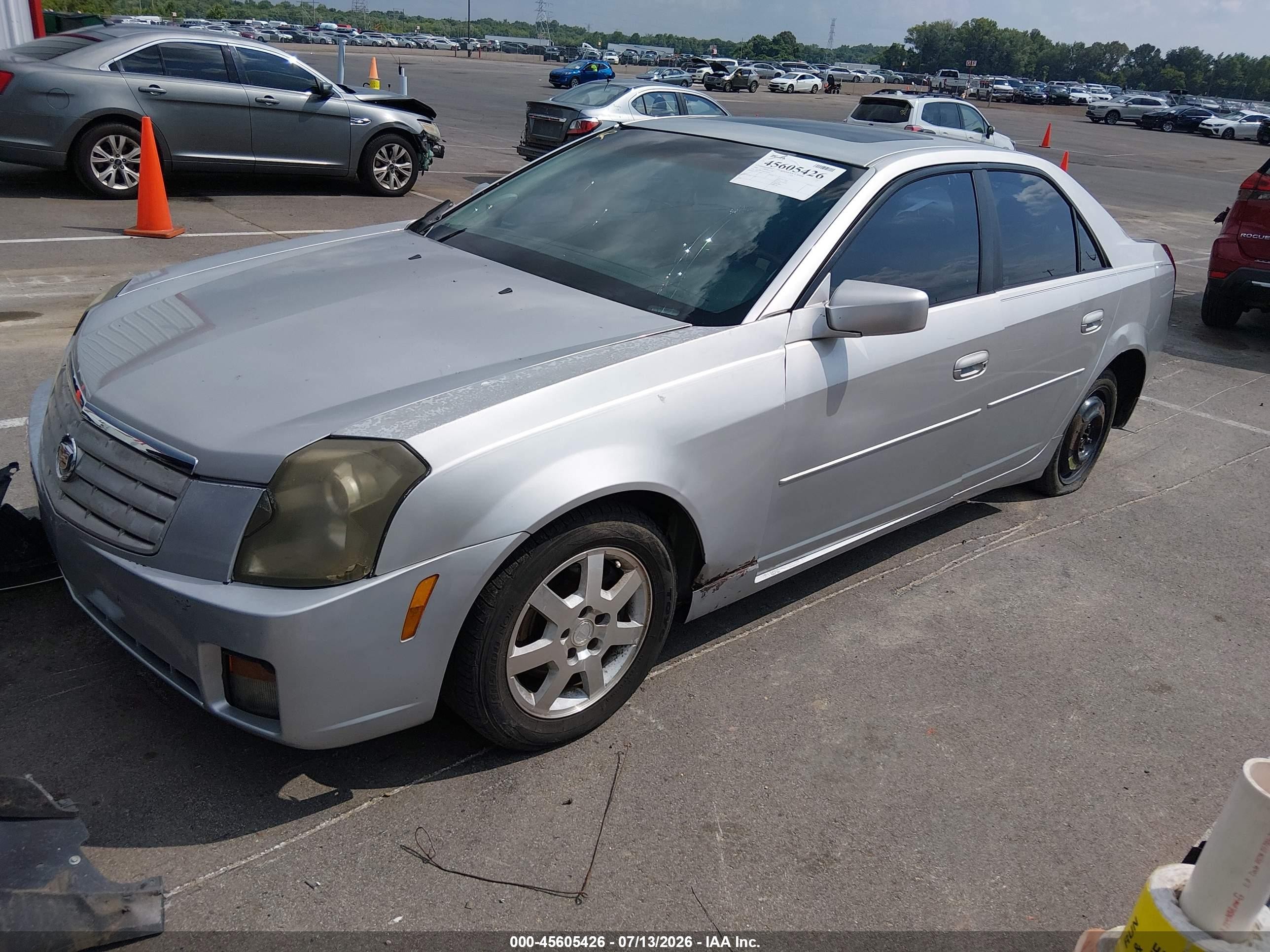 2006 Cadillac Cts Base W/1sb Gray vin: 1G6DP577660148260