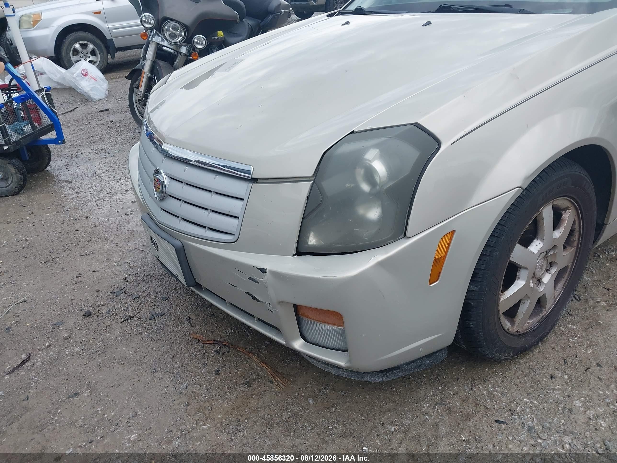 2007 Cadillac Cts Base W/1sb Gold vin: 1G6DP577670112344
