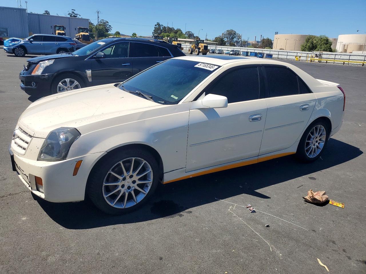 2007 Cadillac Cts Hi Feature V6 White vin: 1G6DP577670156750
