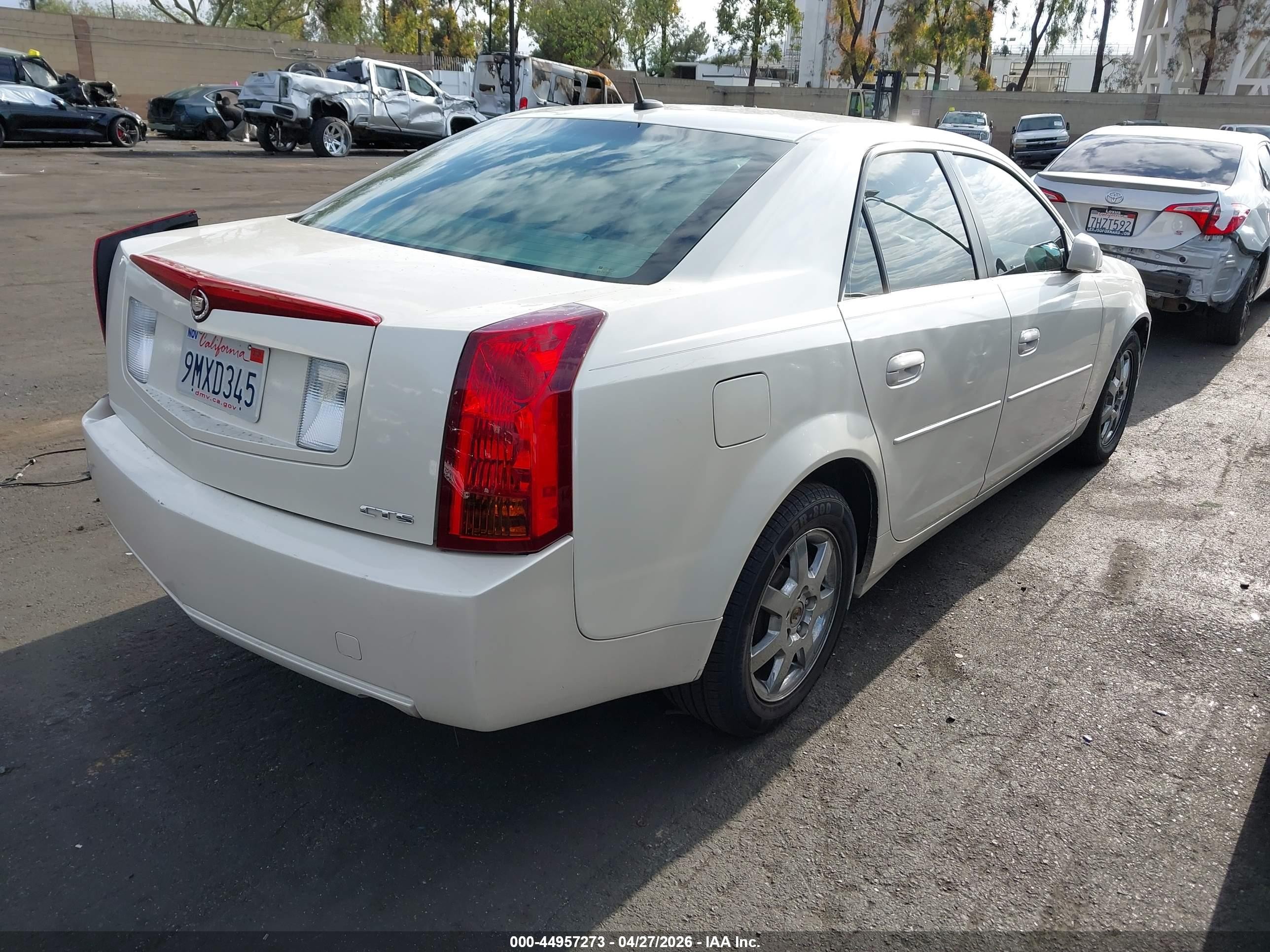2006 Cadillac Cts Standard White vin: 1G6DP577760116515