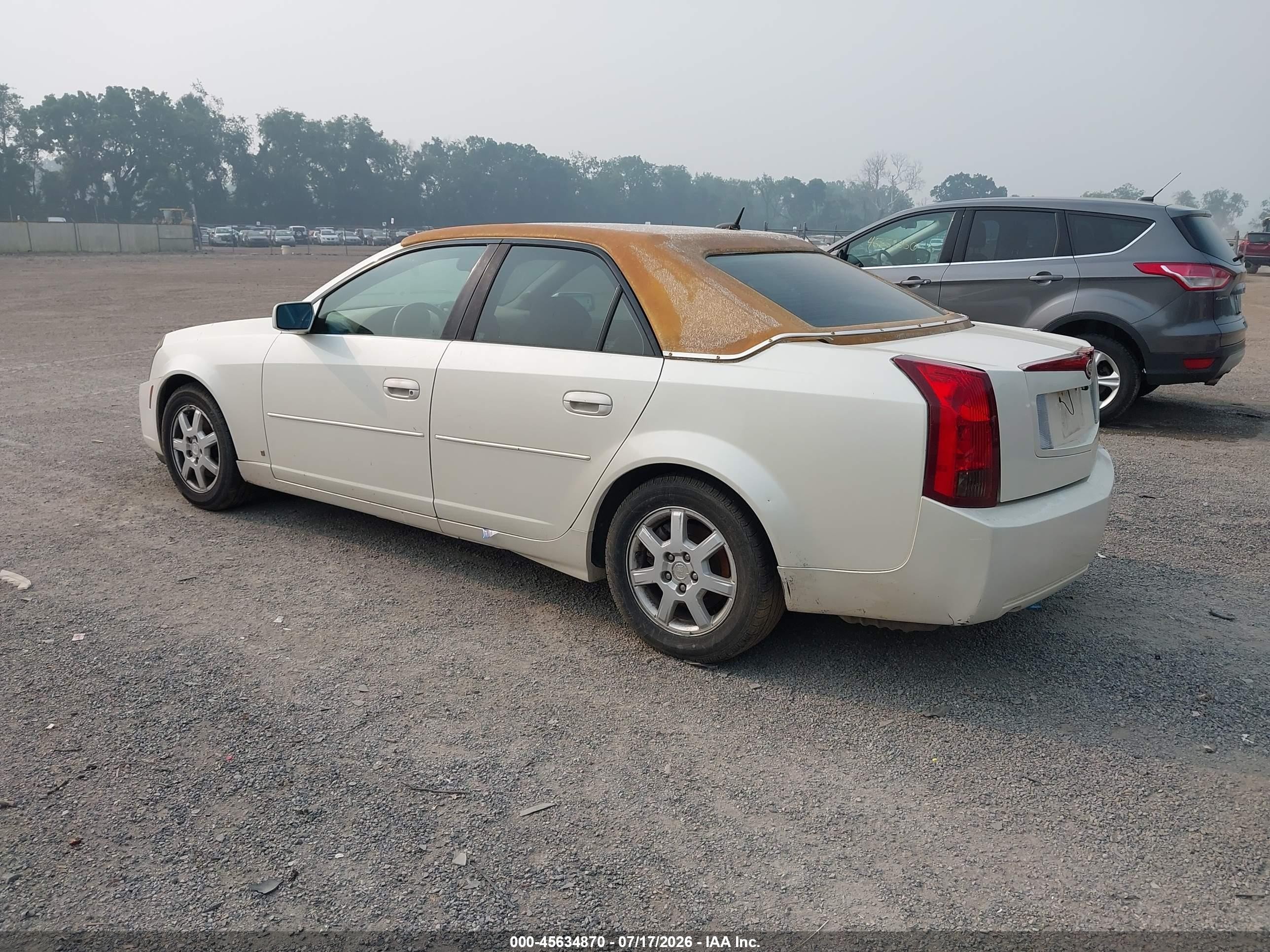 2006 Cadillac Cts Base W/1sb White vin: 1G6DP577760196754