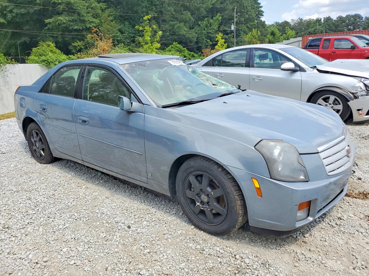 2007 Cadillac Cts Hi Feature V6 Blue vin: 1G6DP577770141724