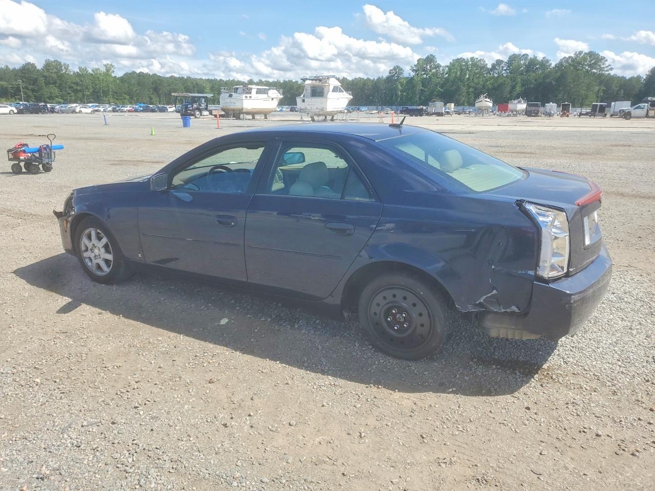 2007 Cadillac Cts Hi Feature V6 Blue vin: 1G6DP577870112426