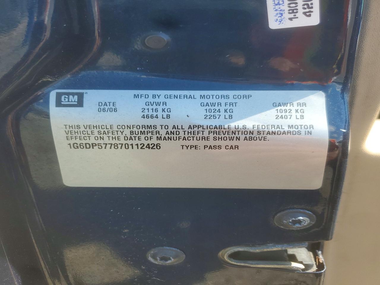 2007 Cadillac Cts Hi Feature V6 Blue vin: 1G6DP577870112426