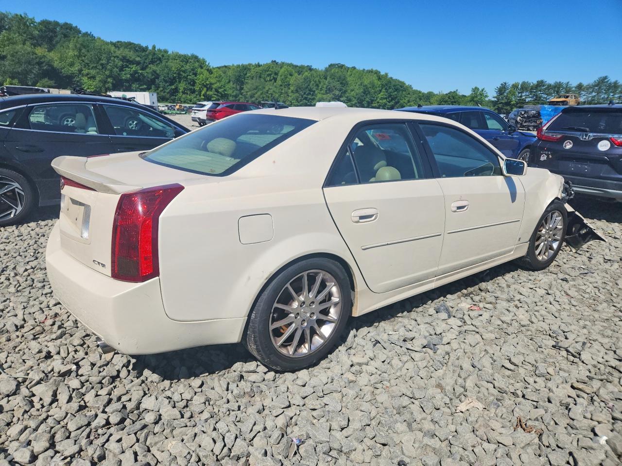 2007 Cadillac Cts Hi Feature V6 White vin: 1G6DP577870121773