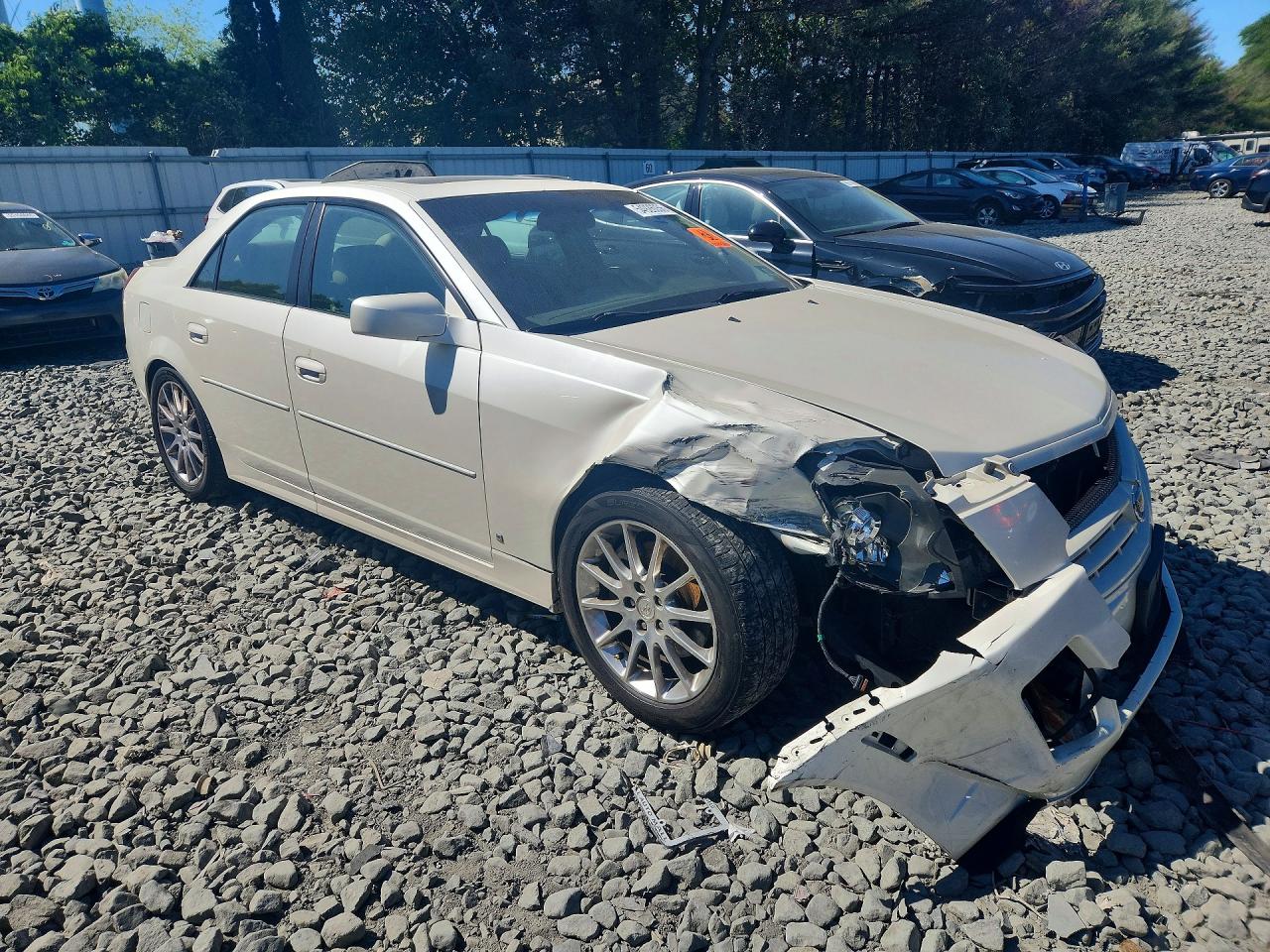 2007 Cadillac Cts Hi Feature V6 White vin: 1G6DP577870121773