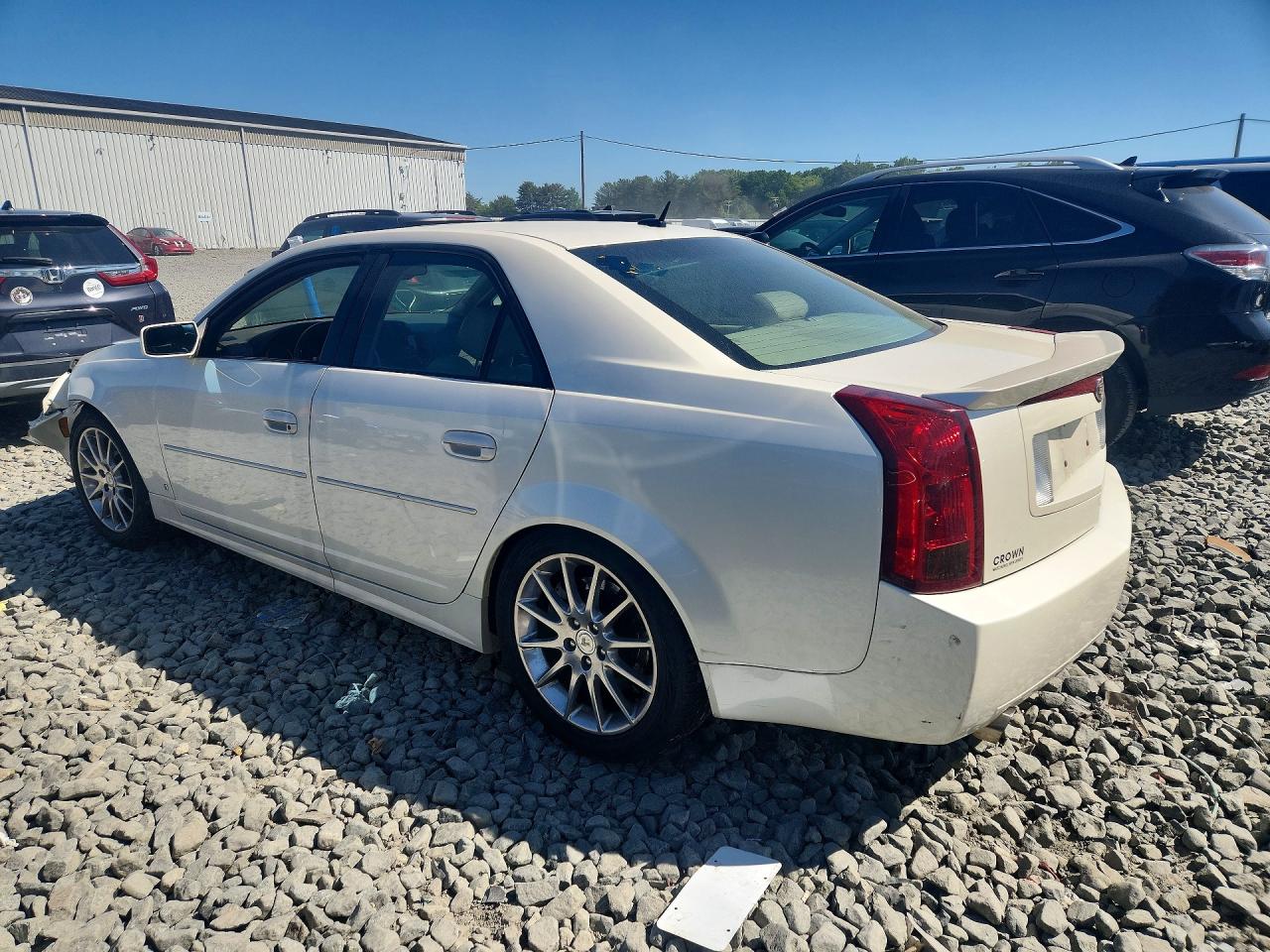 2007 Cadillac Cts Hi Feature V6 White vin: 1G6DP577870121773