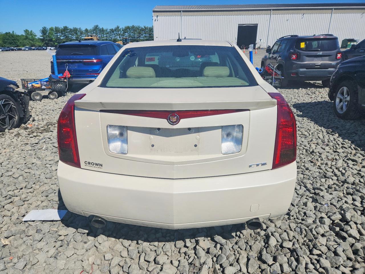2007 Cadillac Cts Hi Feature V6 White vin: 1G6DP577870121773
