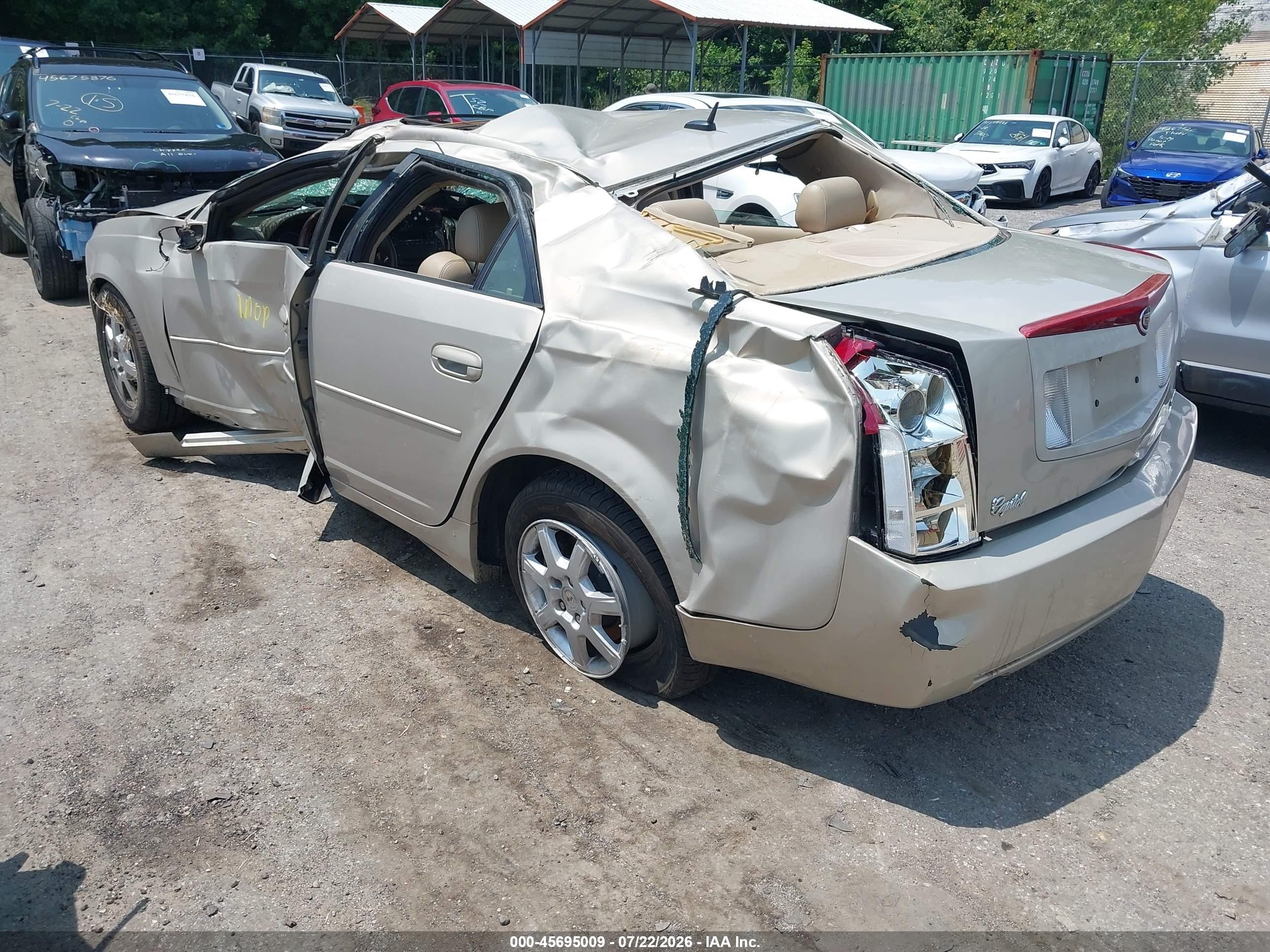 2007 Cadillac Cts Base W/1sb Champagne vin: 1G6DP577870142042