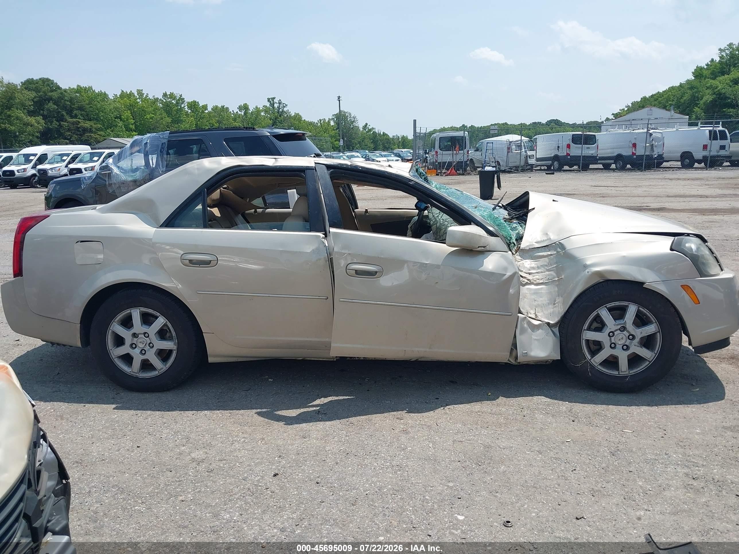 2007 Cadillac Cts Base W/1sb Champagne vin: 1G6DP577870142042
