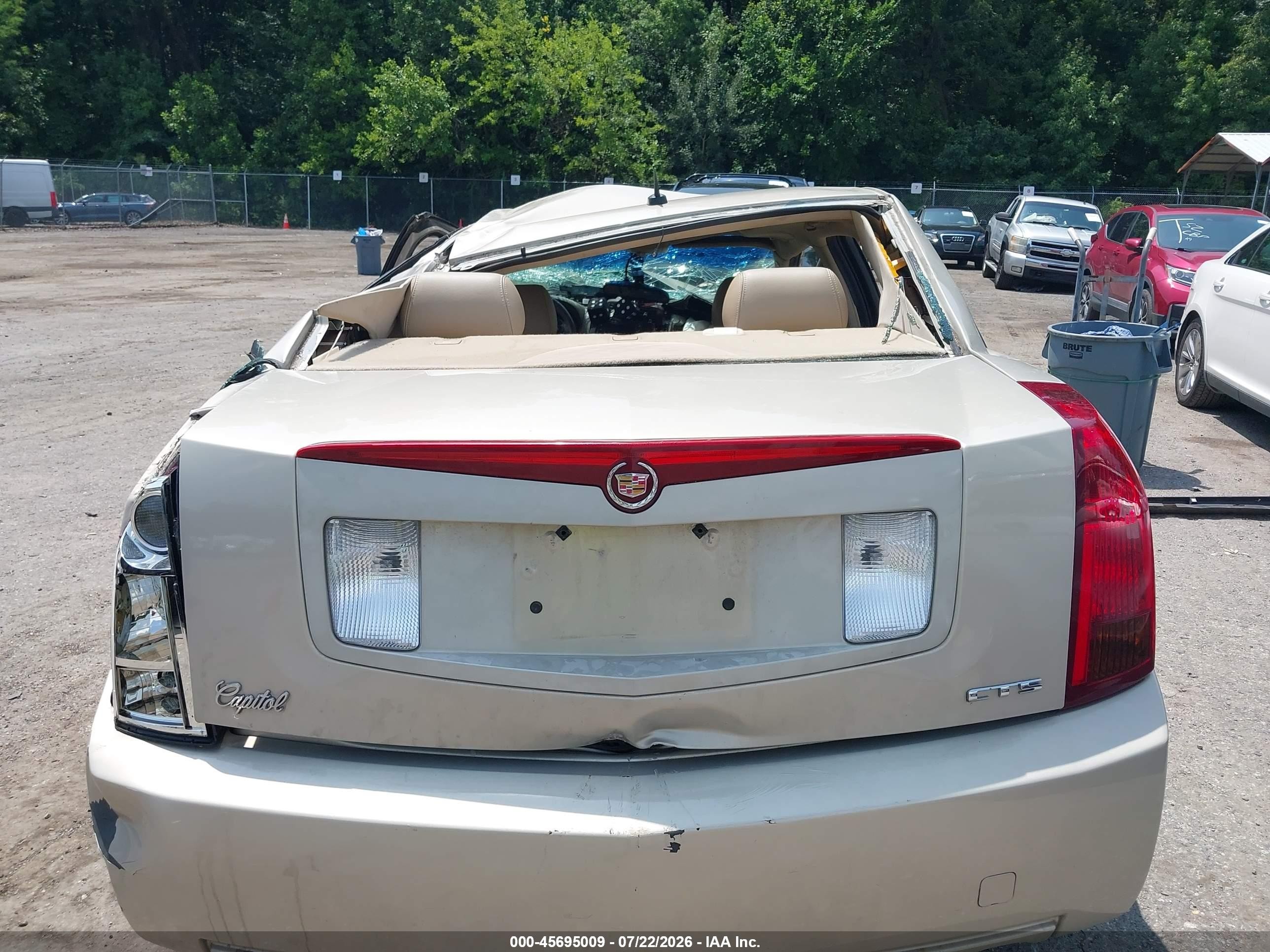 2007 Cadillac Cts Base W/1sb Champagne vin: 1G6DP577870142042