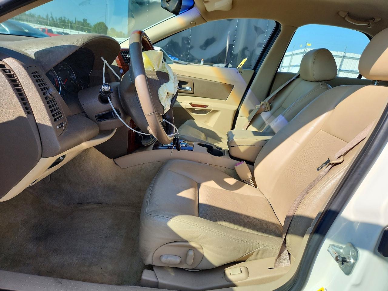 2007 Cadillac Cts Hi Feature V6 White vin: 1G6DP577970100155