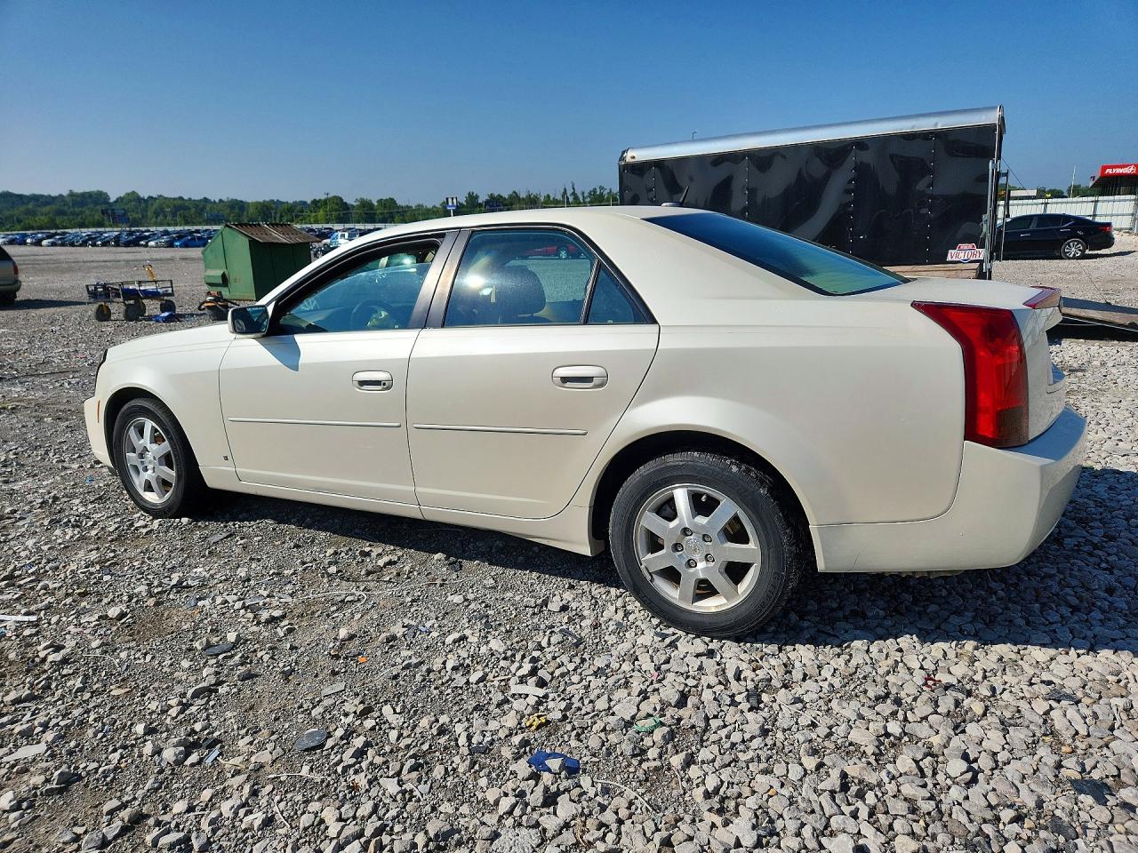 2007 Cadillac Cts Hi Feature V6 White vin: 1G6DP577970100155