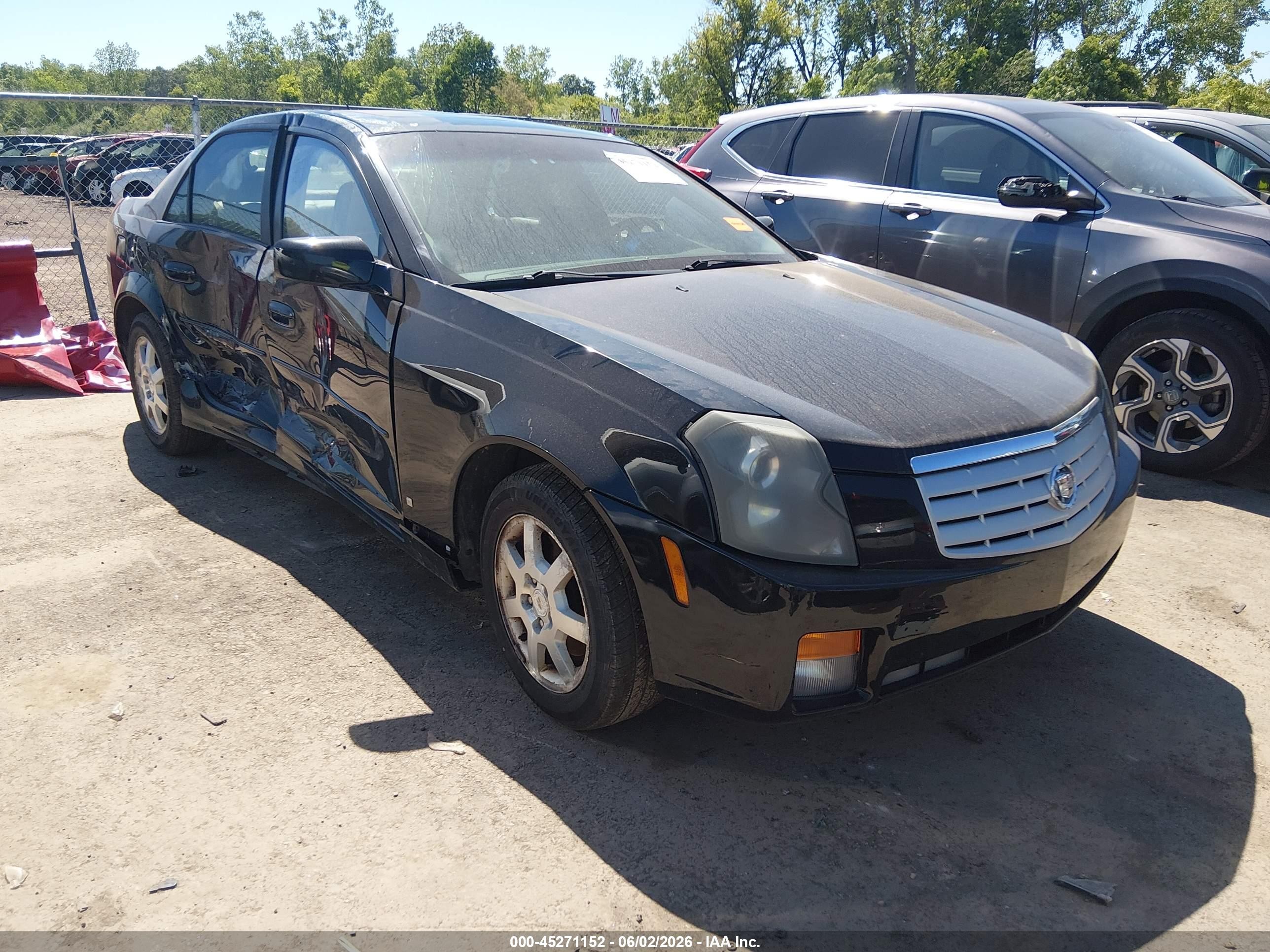 2007 Cadillac Cts Standard Black vin: 1G6DP577970165555