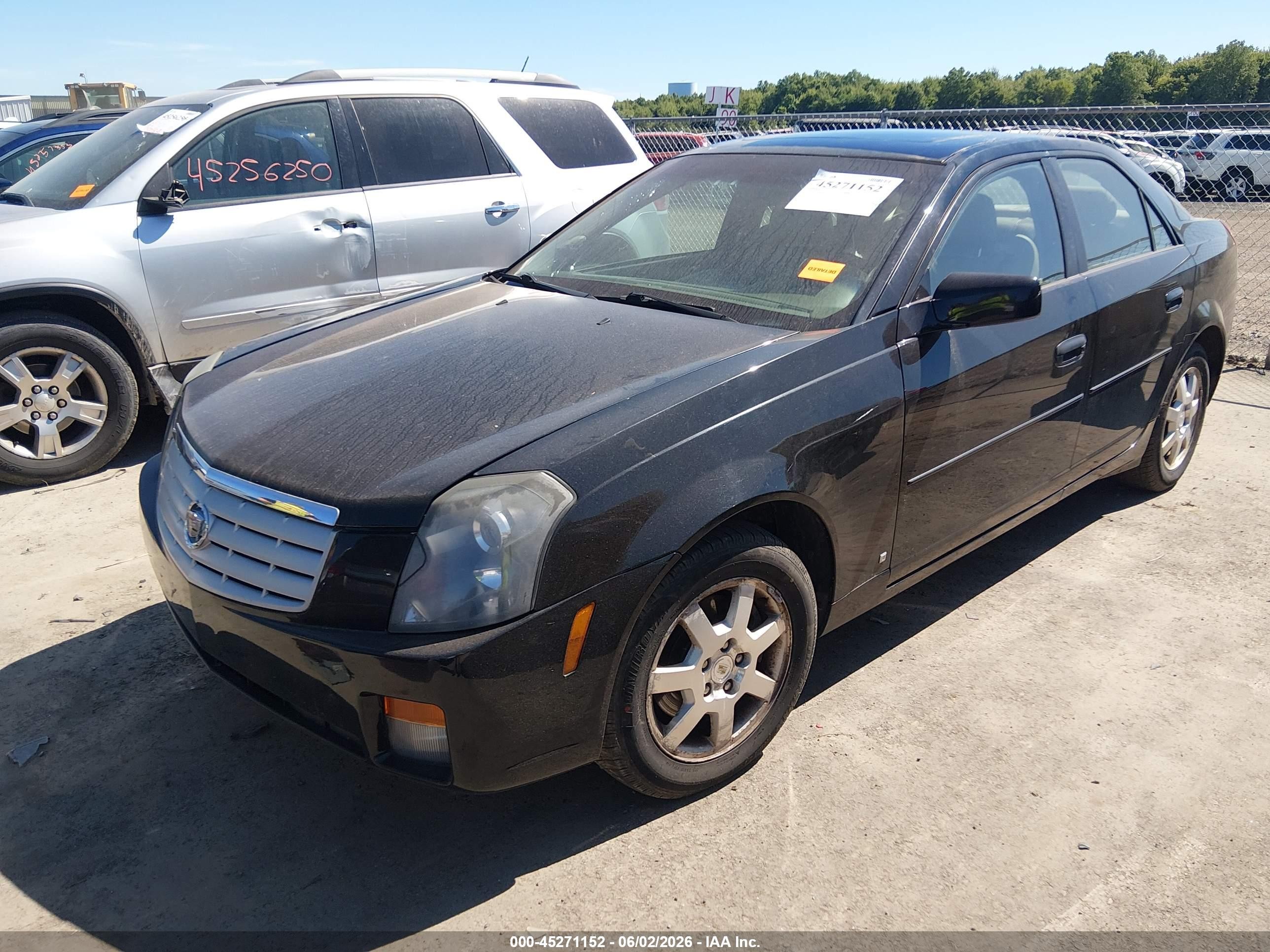 2007 Cadillac Cts Standard Black vin: 1G6DP577970165555
