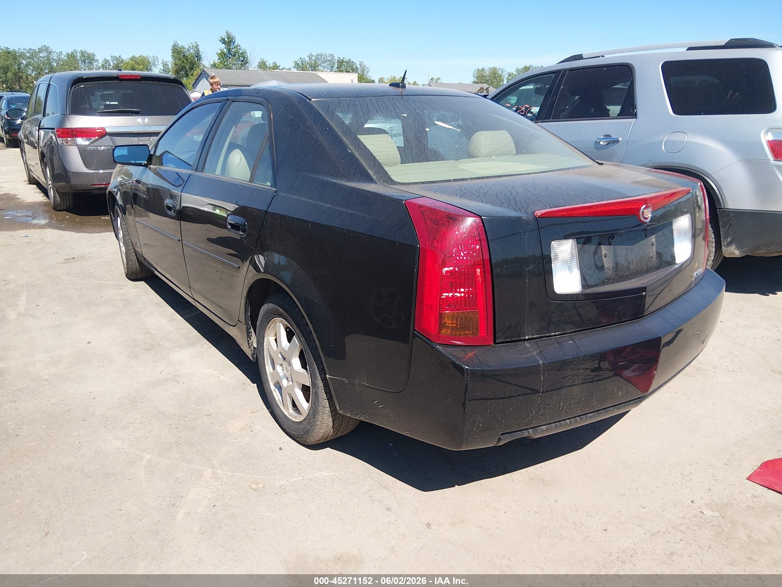 2007 Cadillac Cts Standard Black vin: 1G6DP577970165555