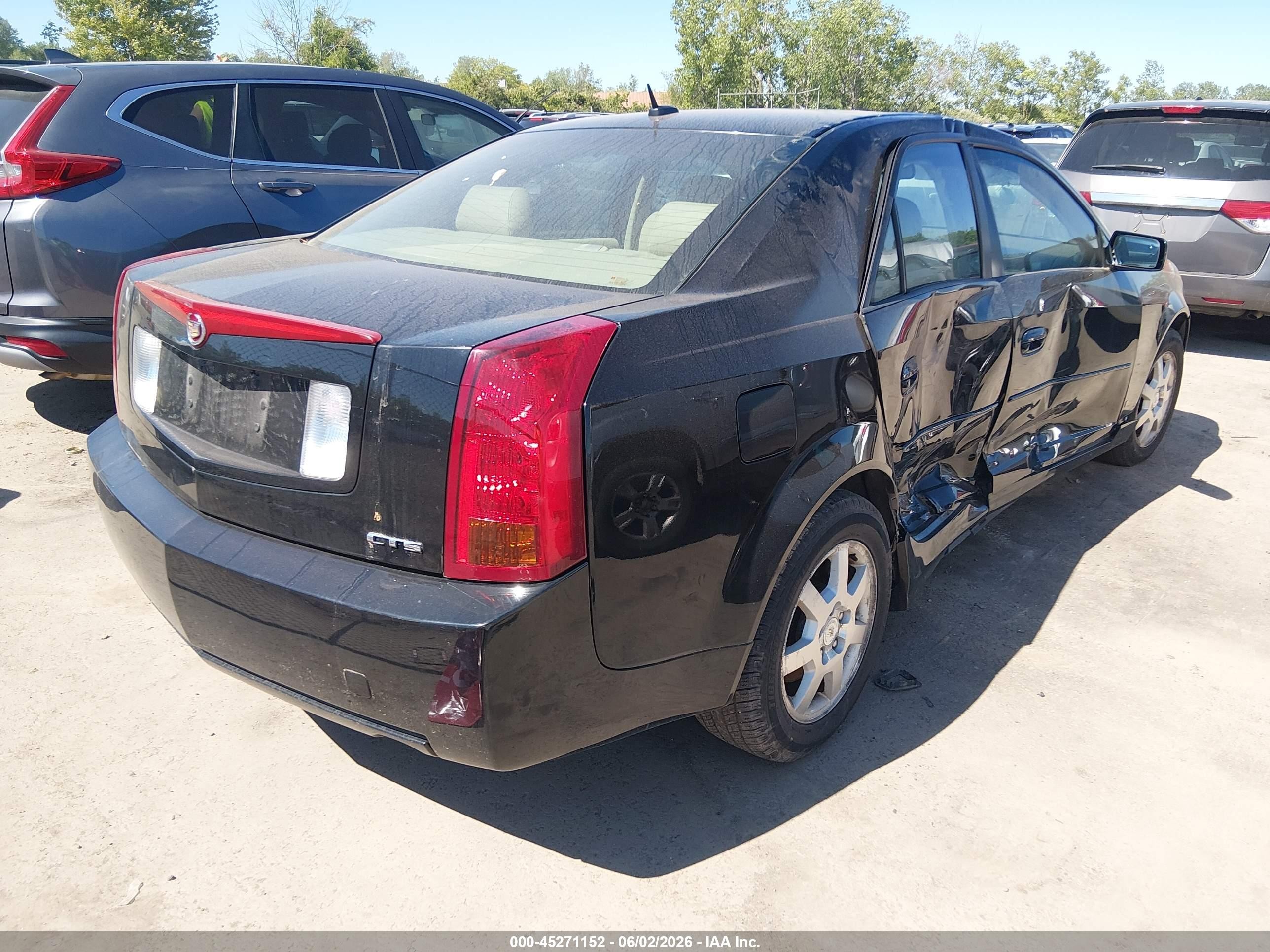 2007 Cadillac Cts Standard Black vin: 1G6DP577970165555