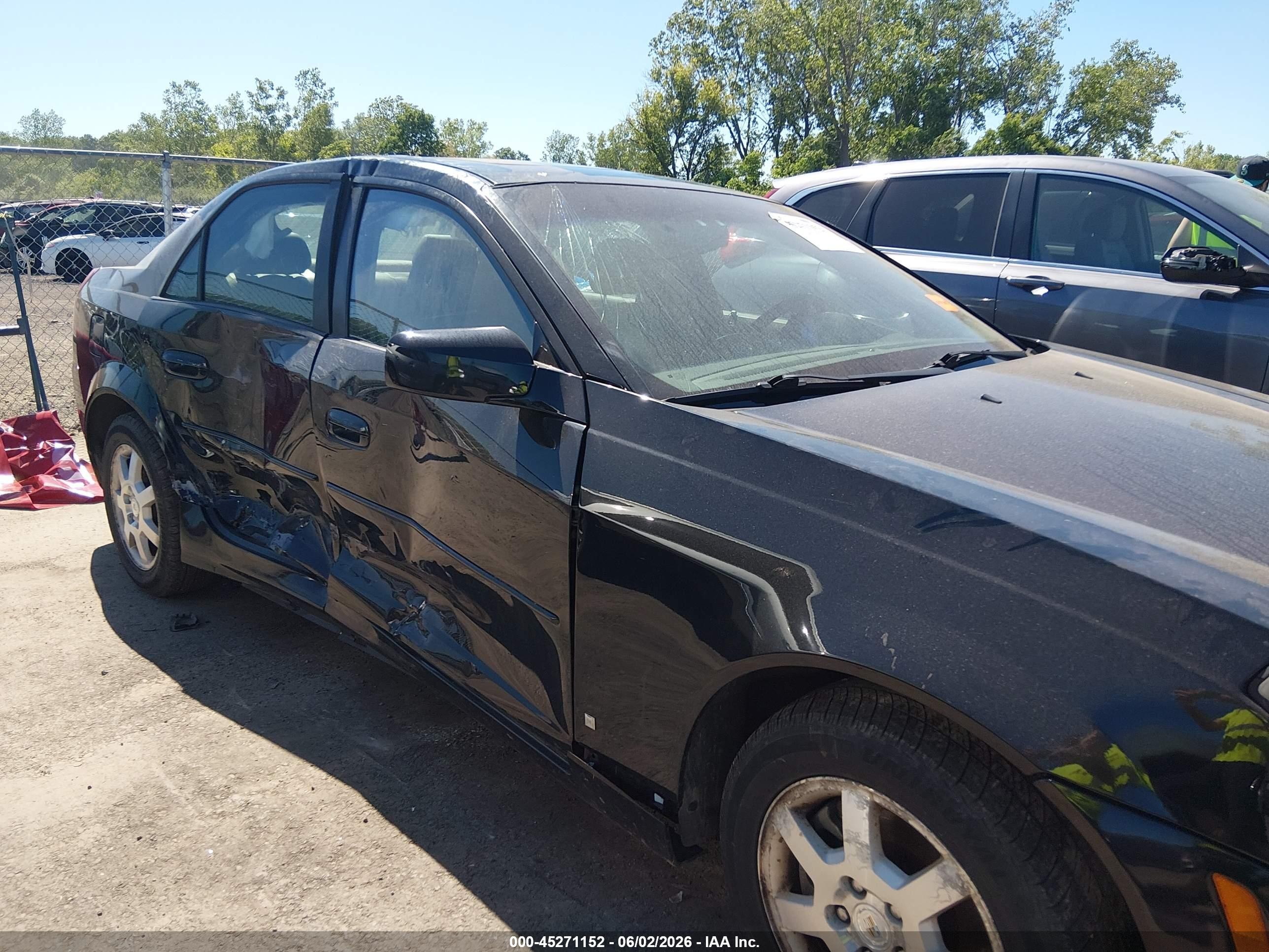 2007 Cadillac Cts Standard Black vin: 1G6DP577970165555