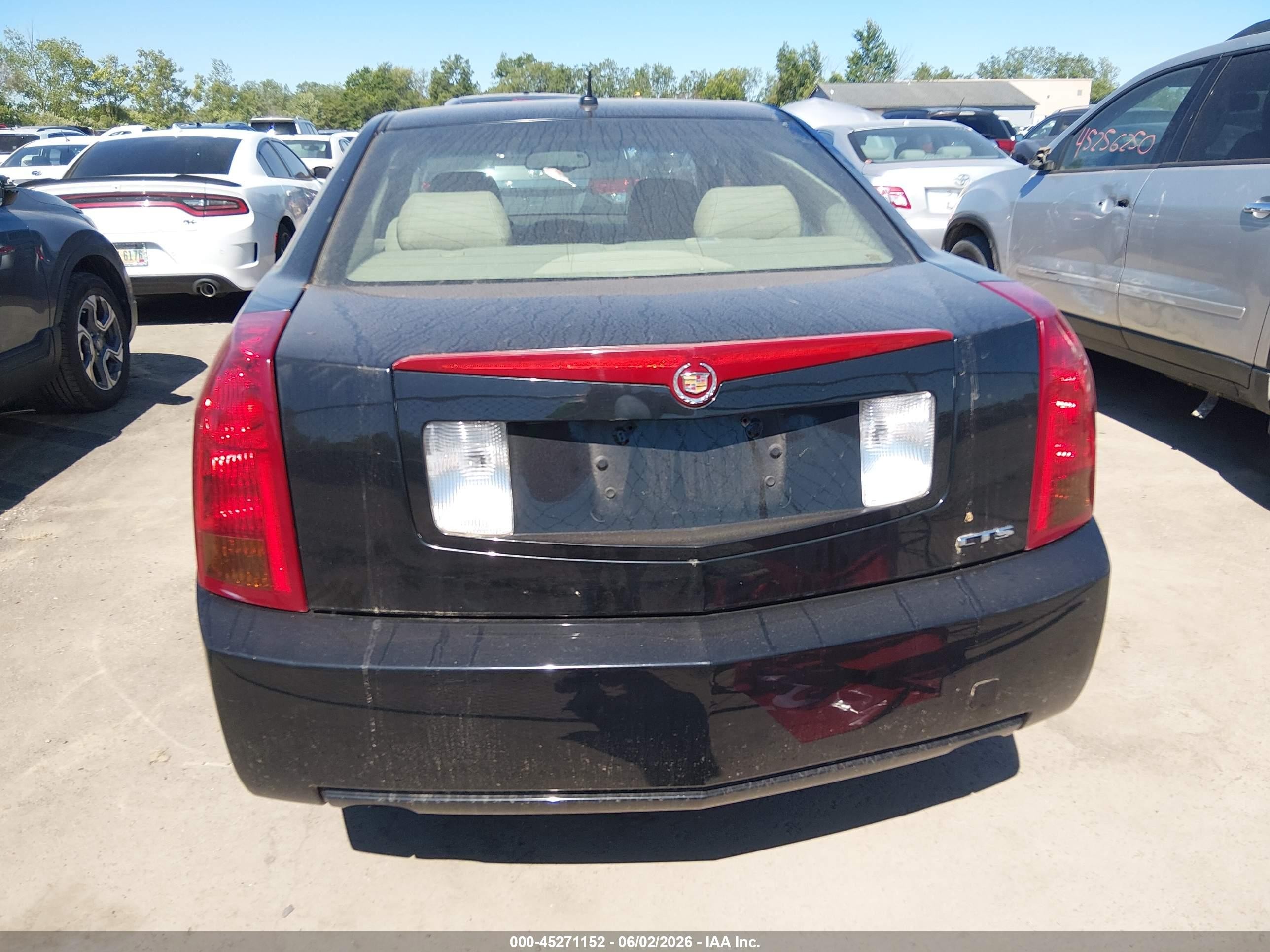 2007 Cadillac Cts Standard Black vin: 1G6DP577970165555
