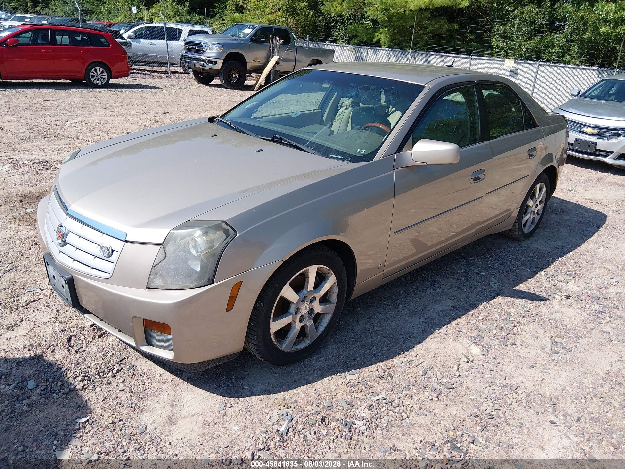 2006 Cadillac Cts Base W/1sb Beige vin: 1G6DP577N60143773