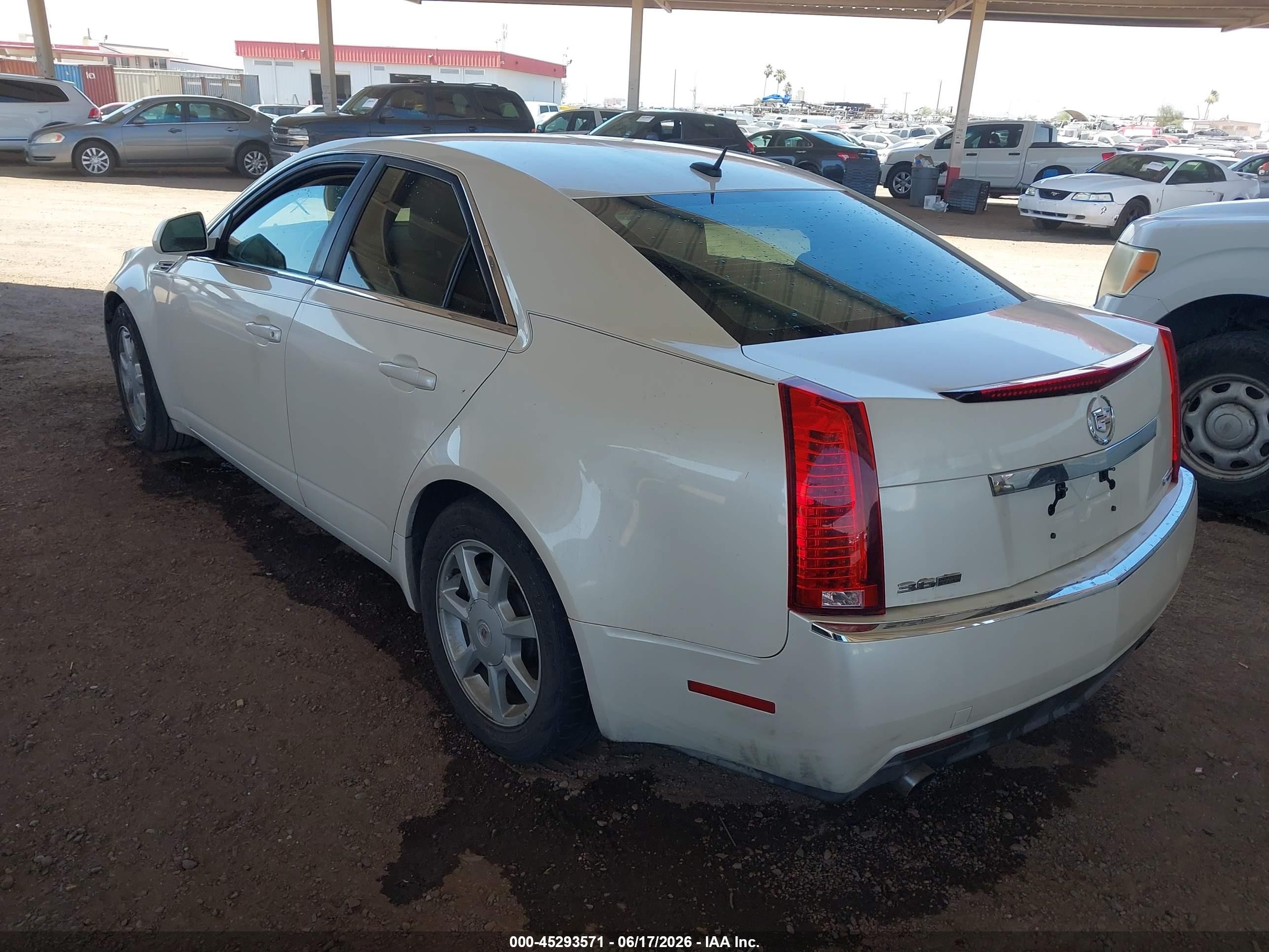 2008 Cadillac Cts Standard White vin: 1G6DP57V480114223