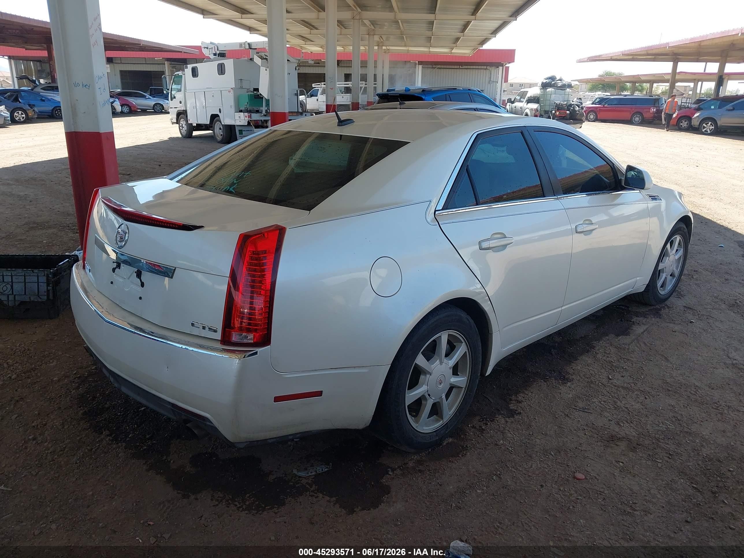 2008 Cadillac Cts Standard White vin: 1G6DP57V480114223
