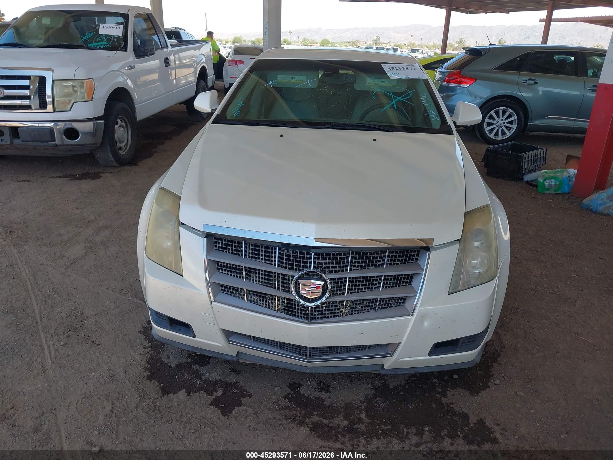 2008 Cadillac Cts Standard White vin: 1G6DP57V480114223