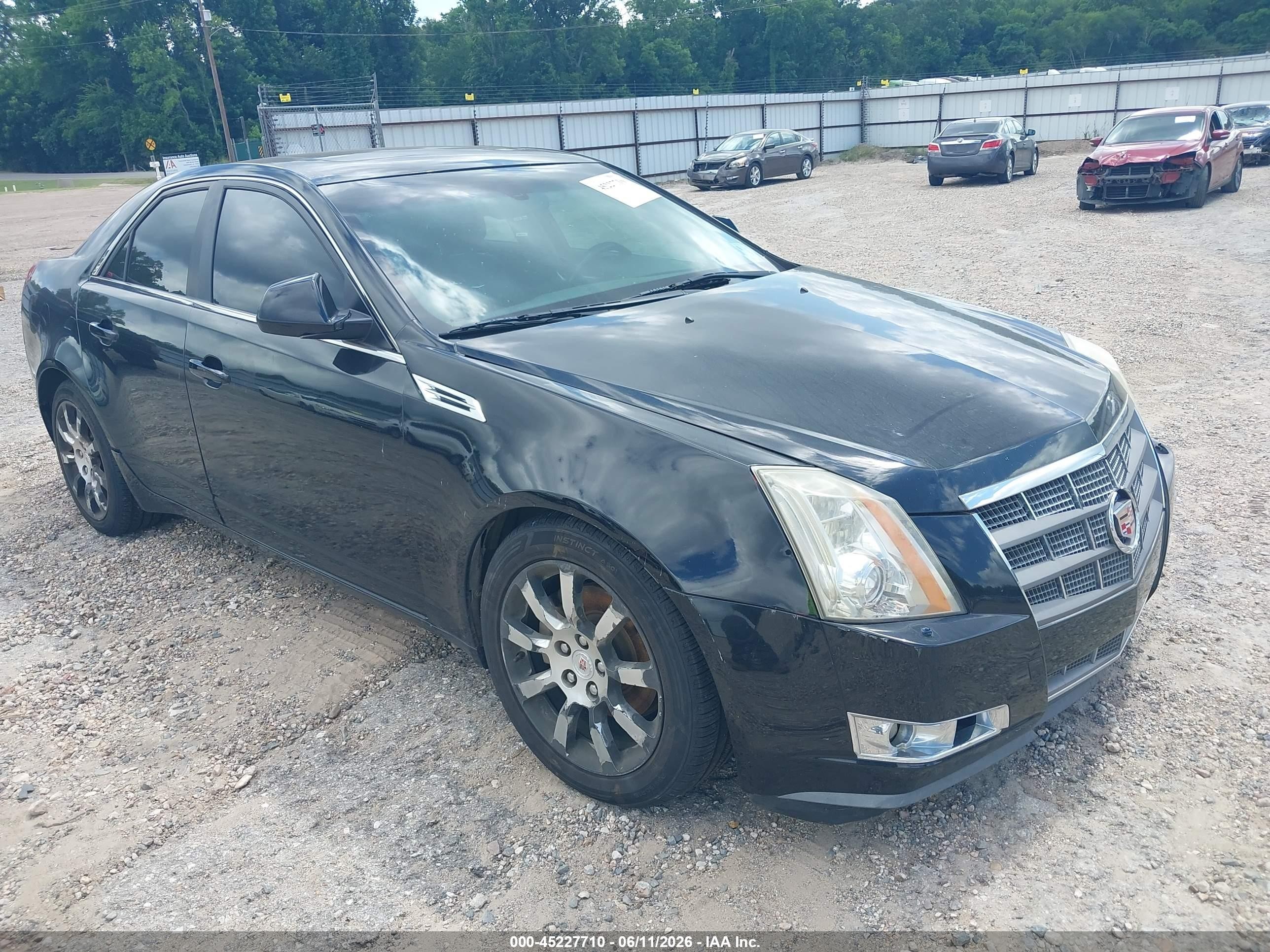 2008 Cadillac Cts Standard Black vin: 1G6DP57V680106740